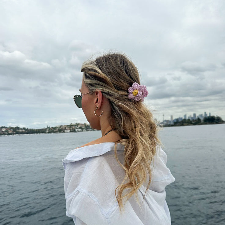 Sadie Mini Hair Claw Clip | Hand Crocheted