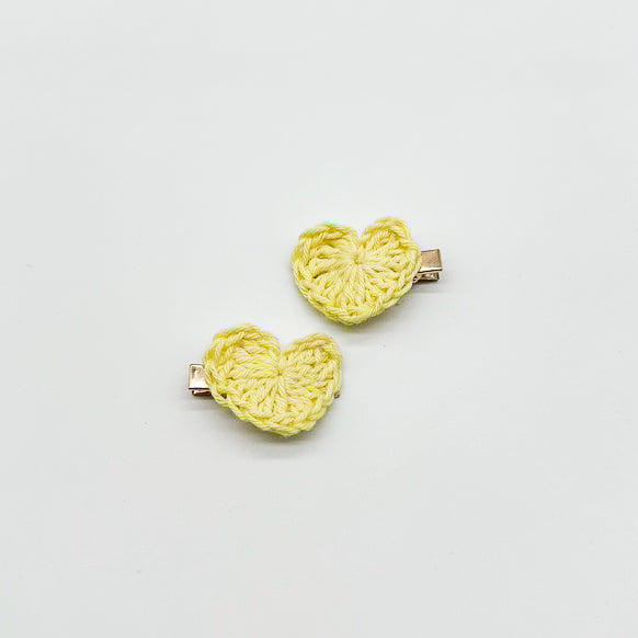 Love Heart Clips | Hand Crocheted
