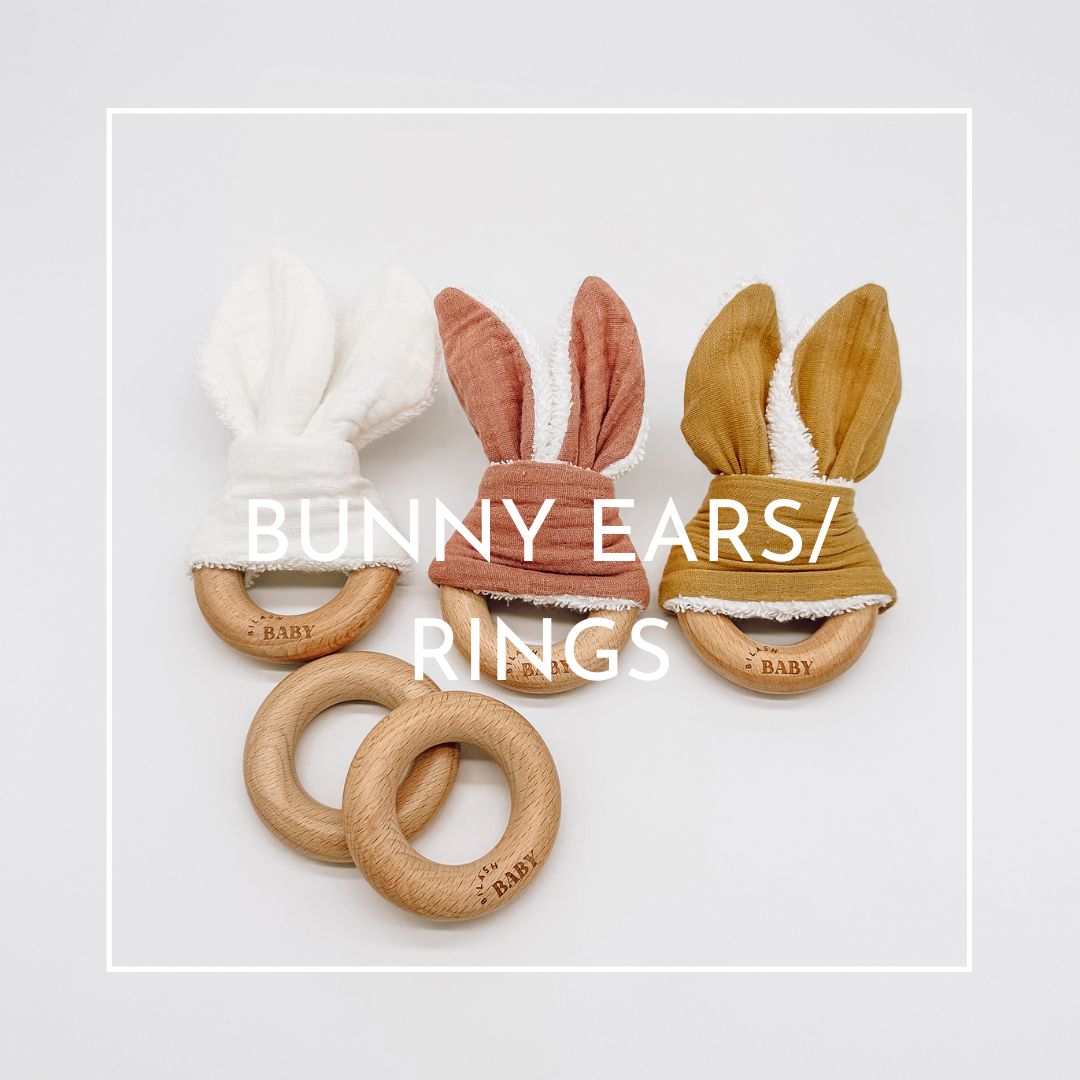 Shop all our bunny ears and wooden teething rings