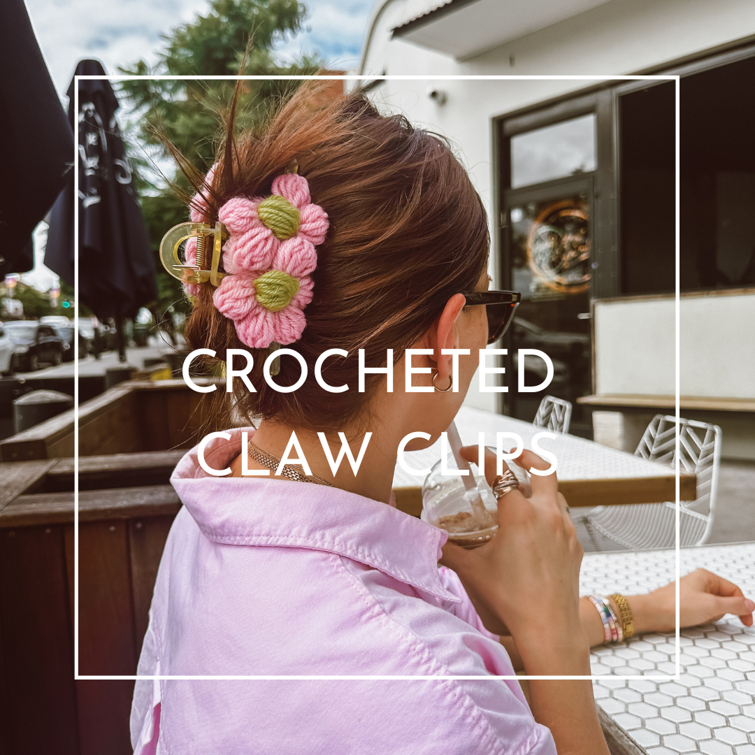 Crocheted Claw Clips