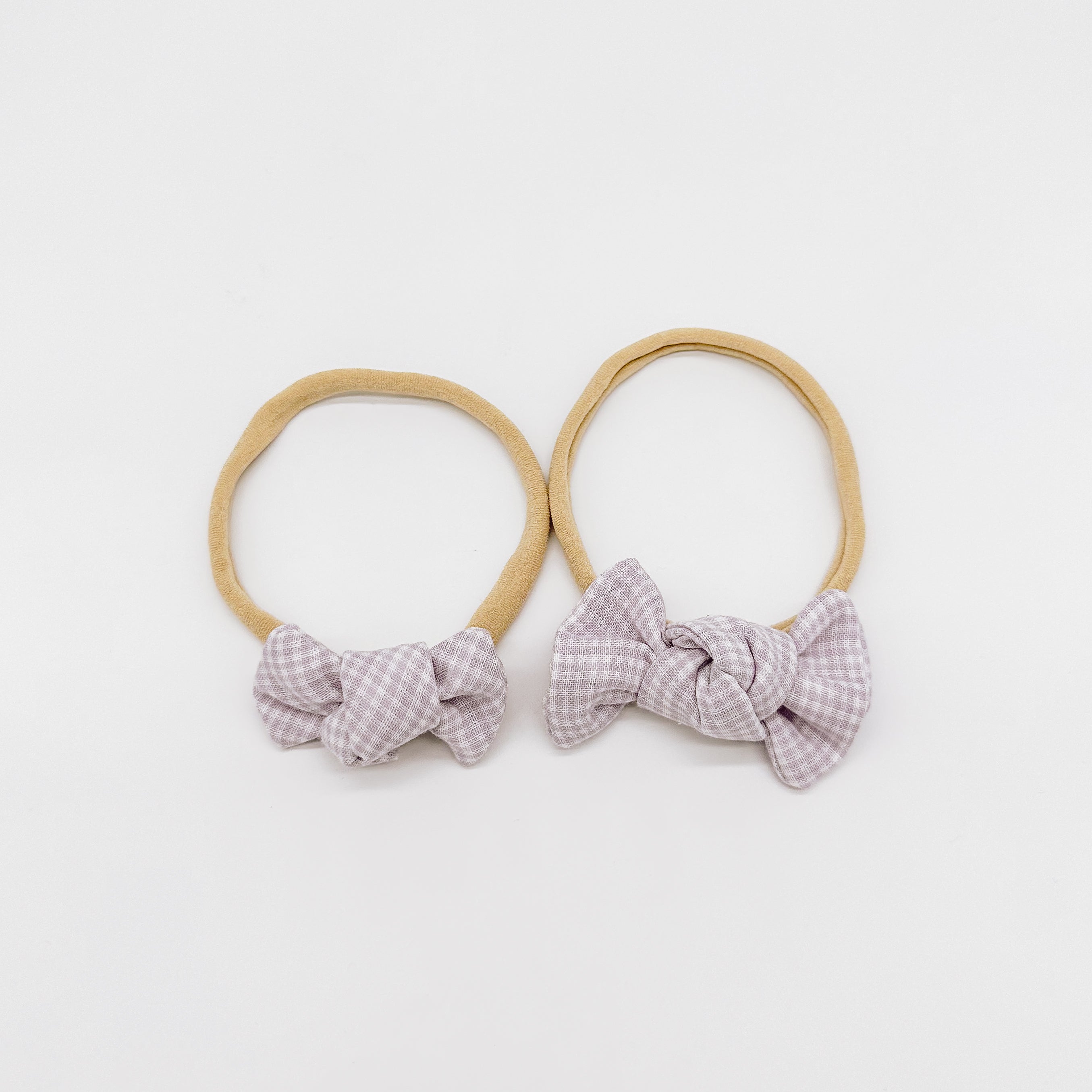 Grace Small Gingham Knot Bow | Handmade Bows