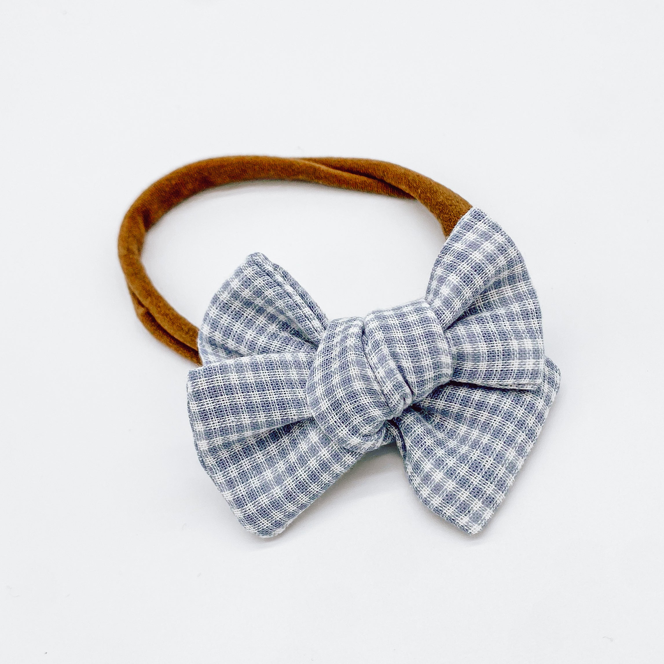 Grace Small Gingham Hair Bows | Handmade Bows