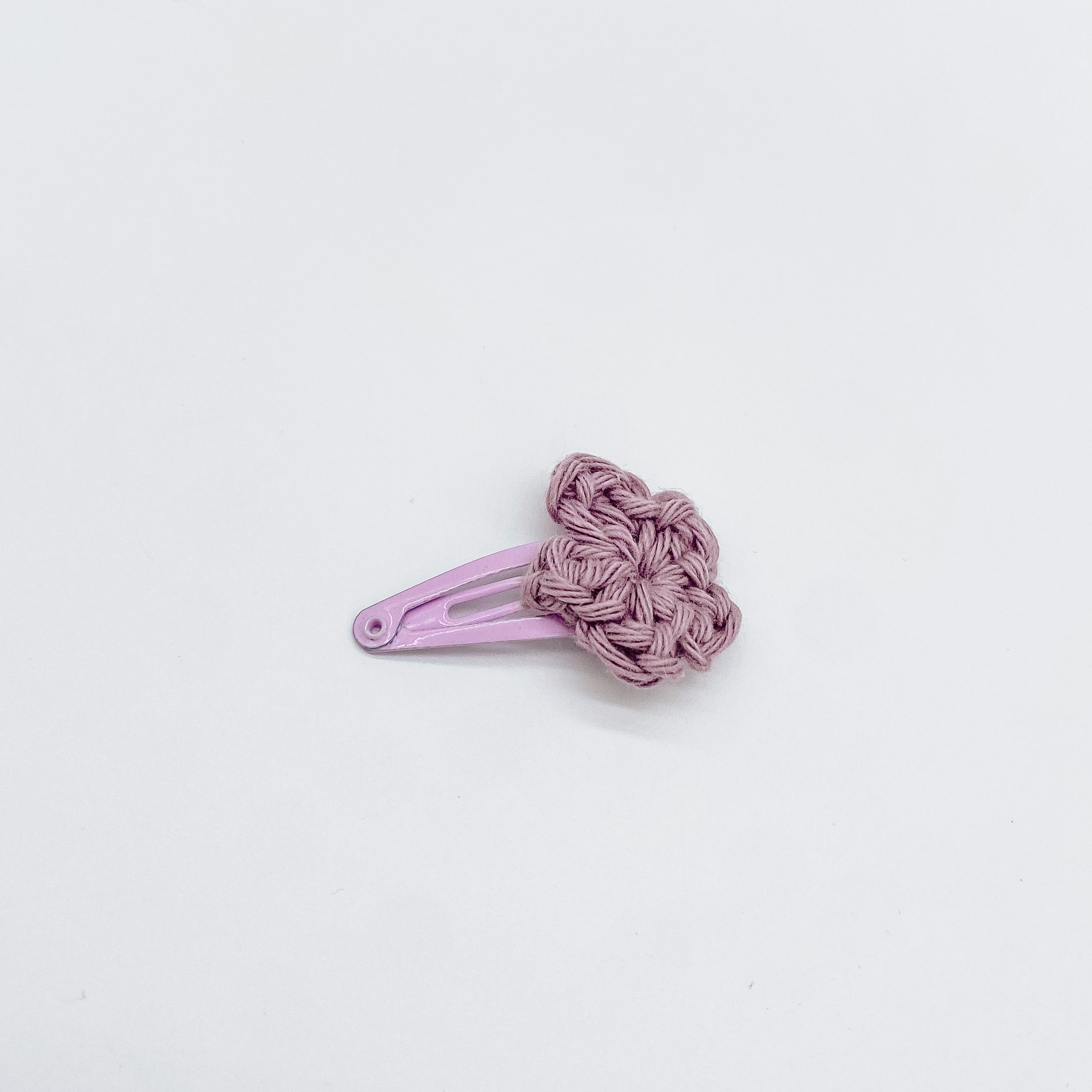 Mini Hand Crocheted Flower Hair Clip | Hand Crocheted Flowers