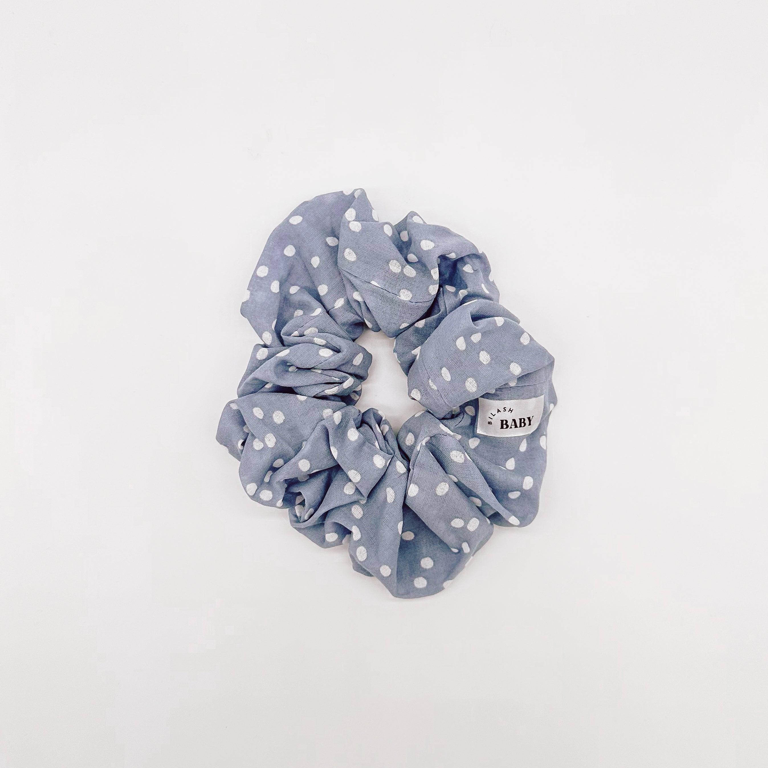 Blue Polka-Dot Scrunchies | Handmade Scrunchies