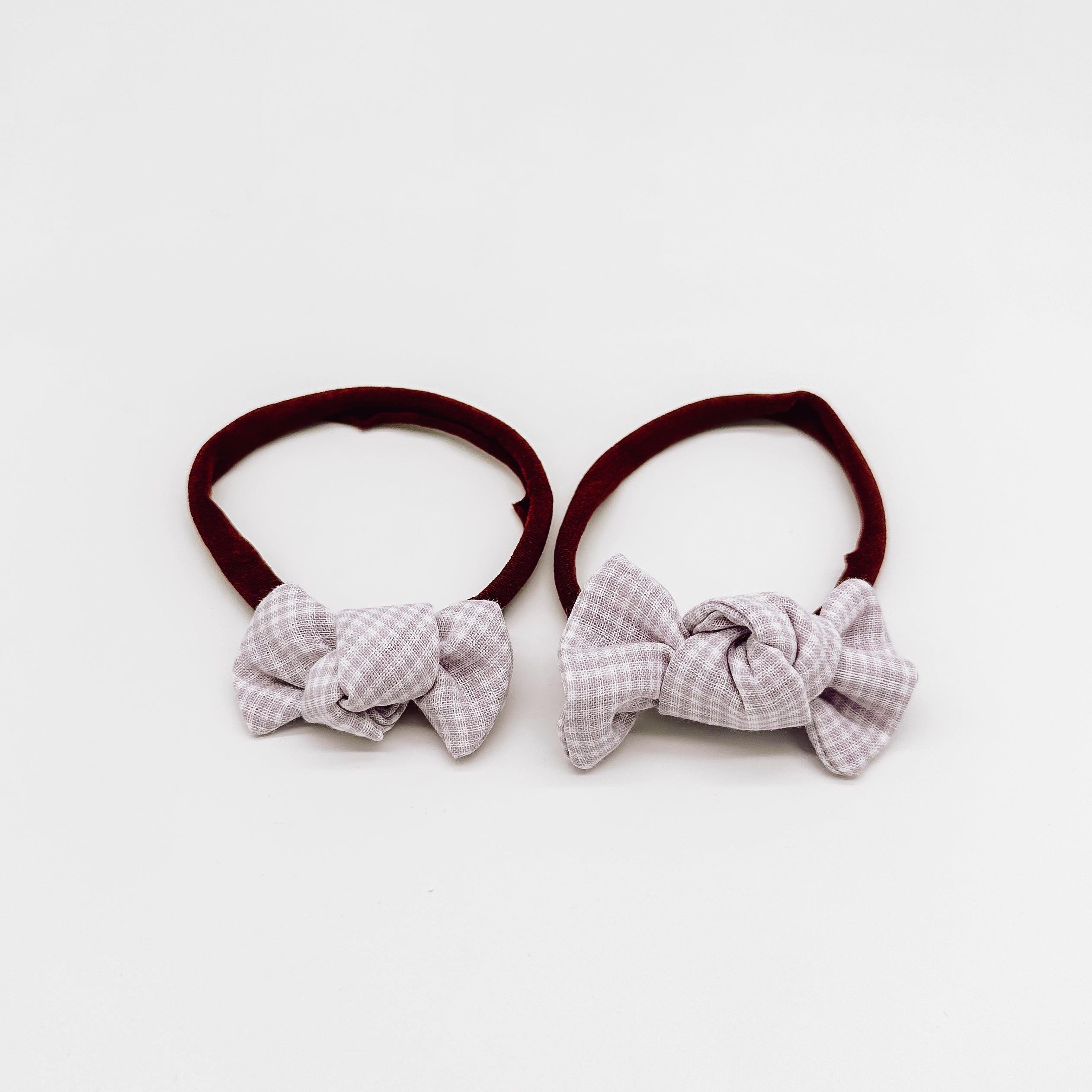 Grace Small Gingham Knot Bow | Handmade Bows