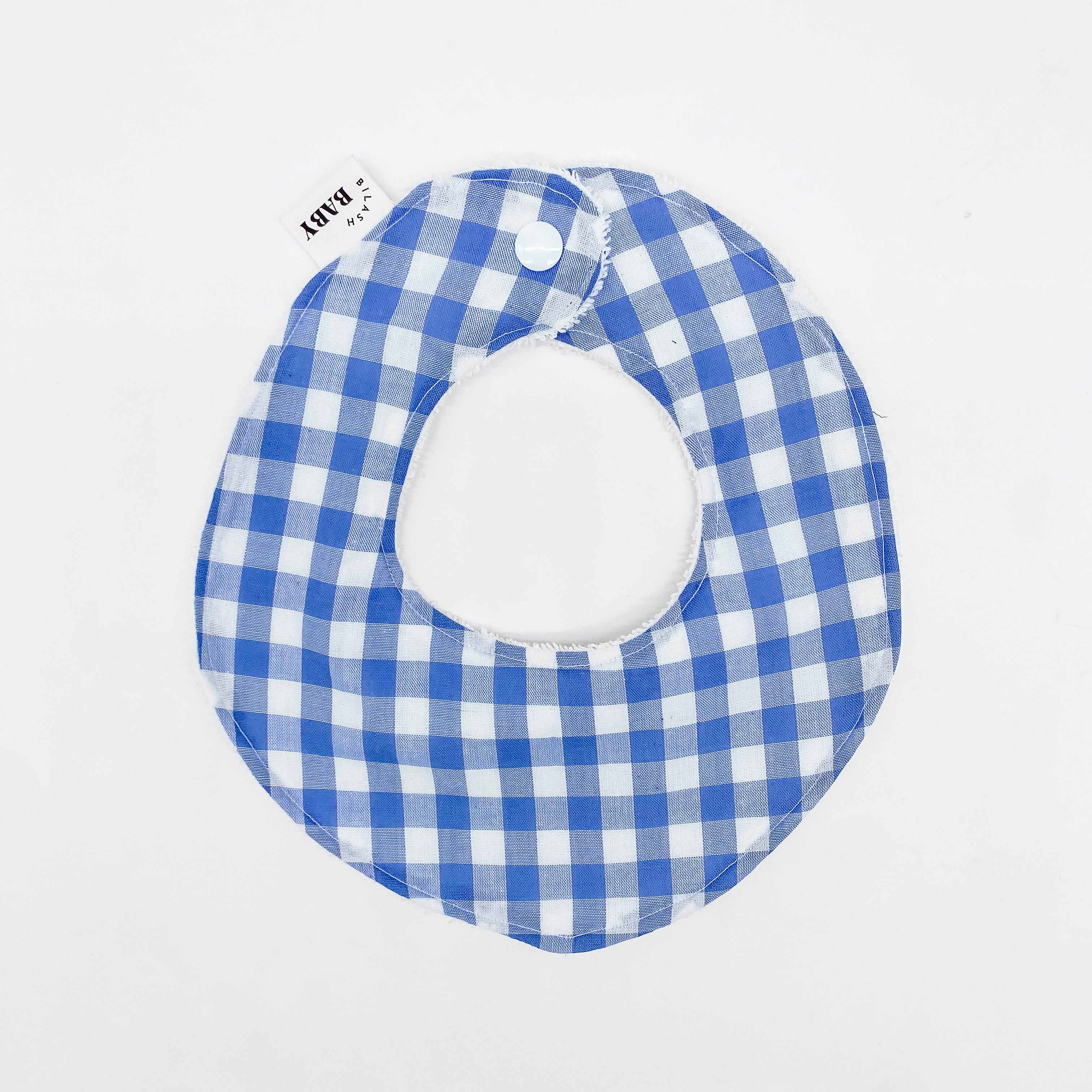 Blue Gingham Bib | Handmade Bib