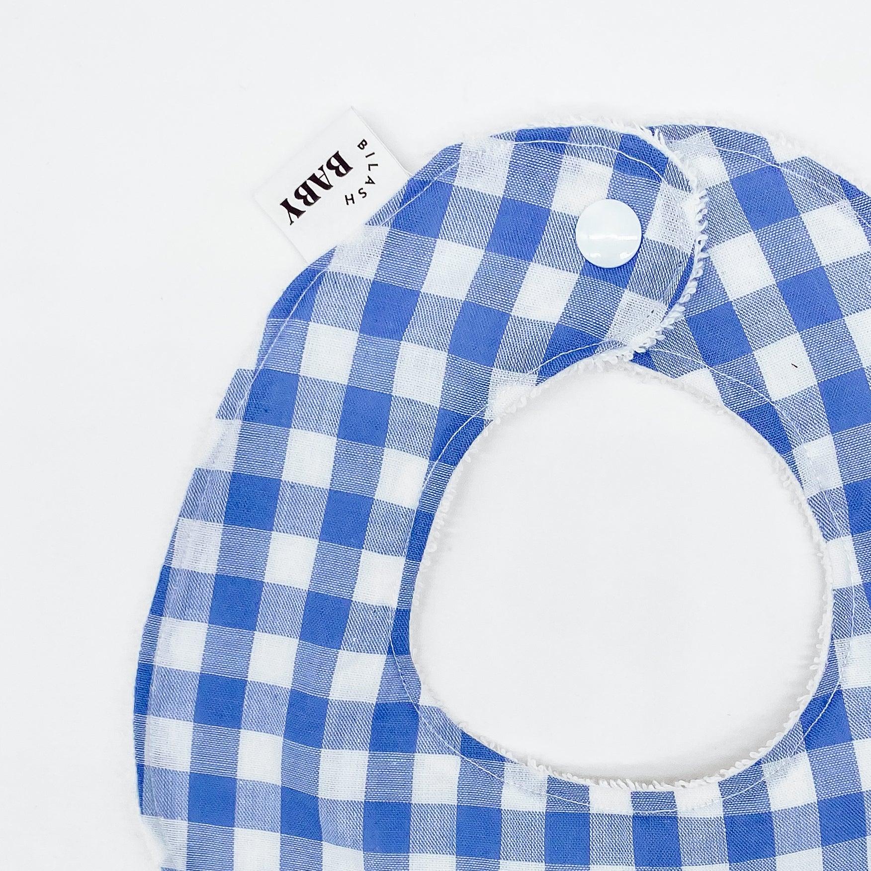 Blue Gingham Bib | Handmade Bib