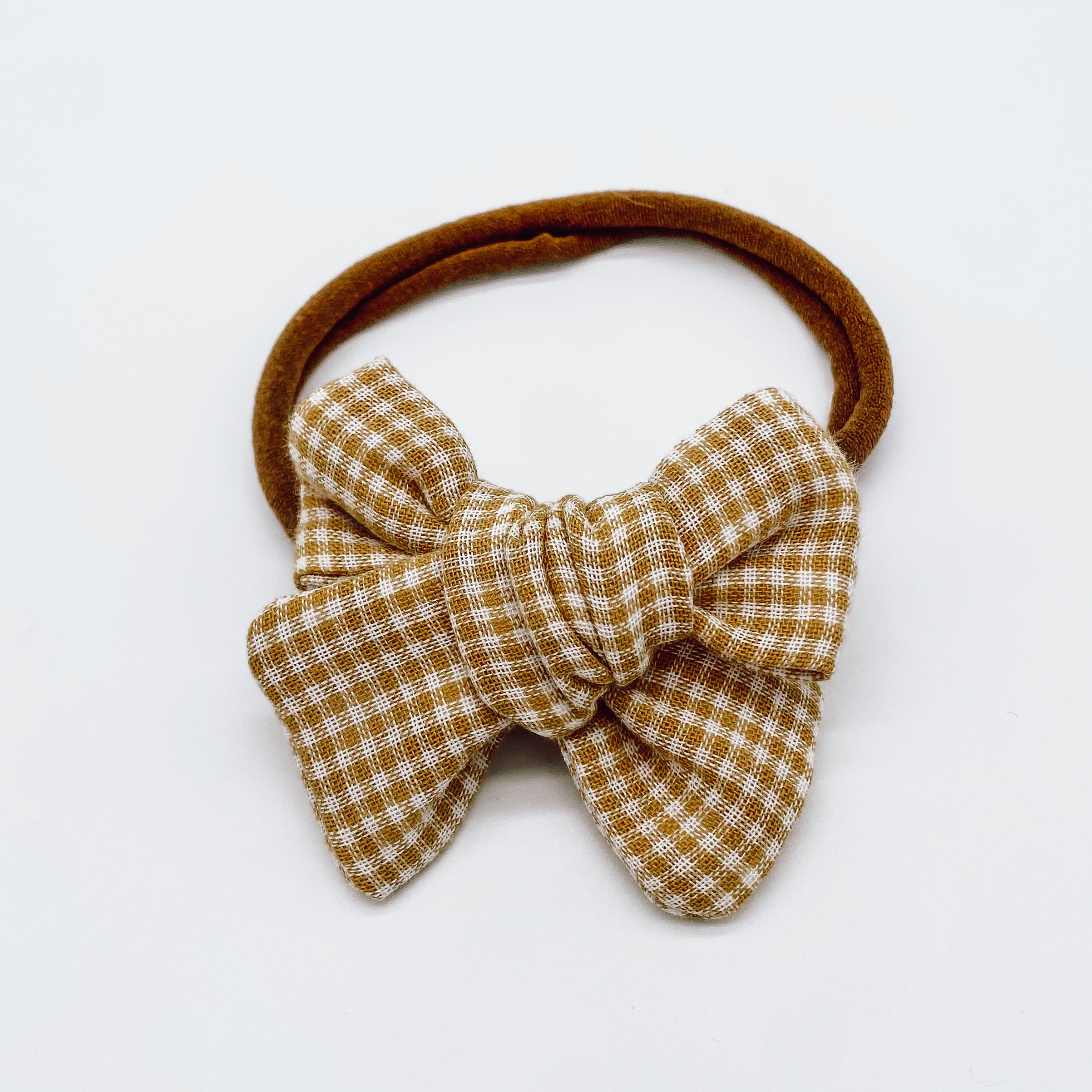 Grace Small Gingham Hair Bows | Handmade Bows