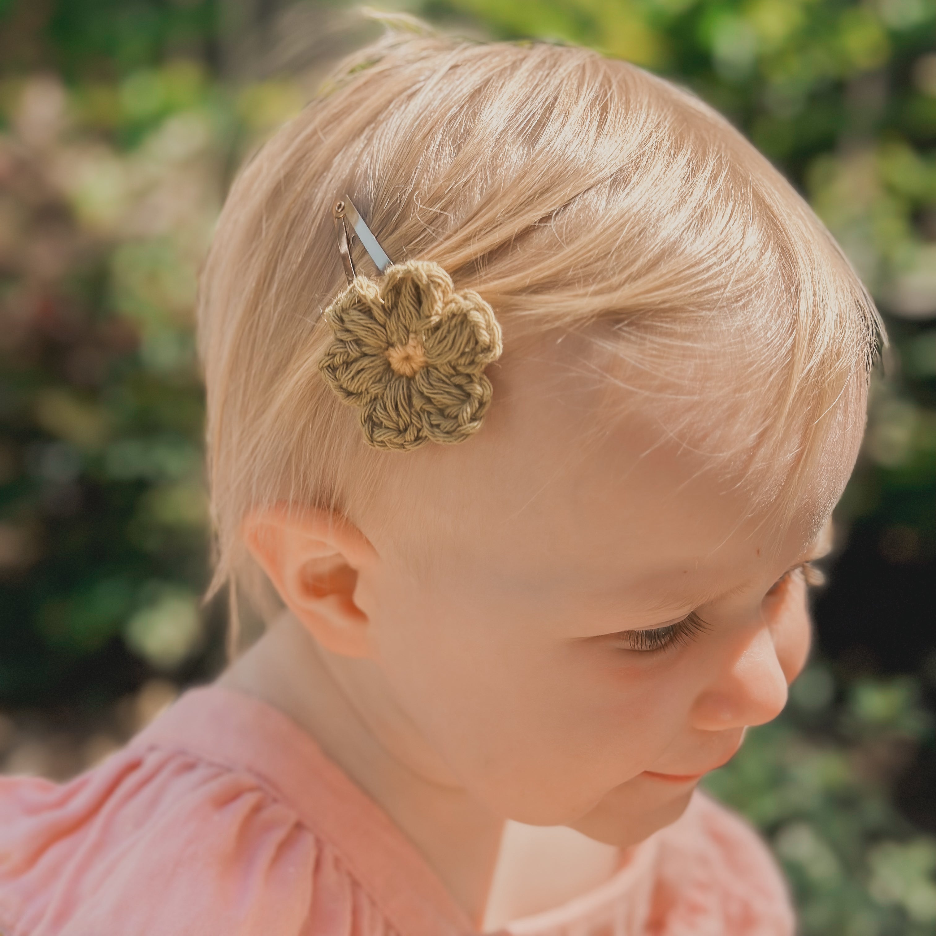 Isla Hand Crocheted Flower Hair Clips | Hand Crocheted Flowers