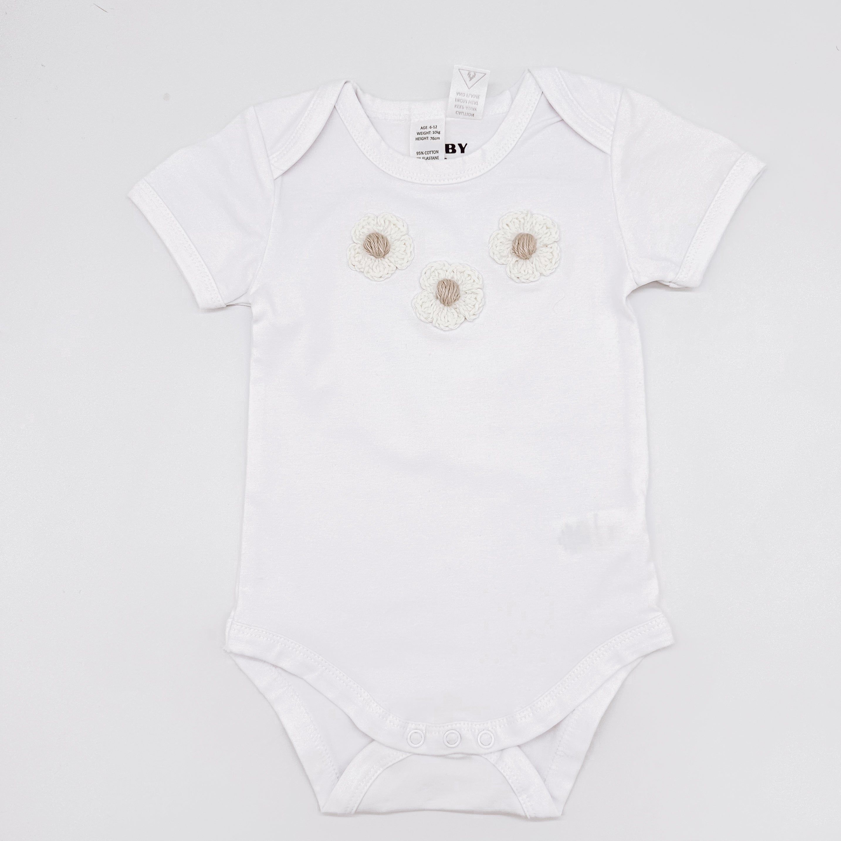 BilashBaby Tee White | Hand Crocheted