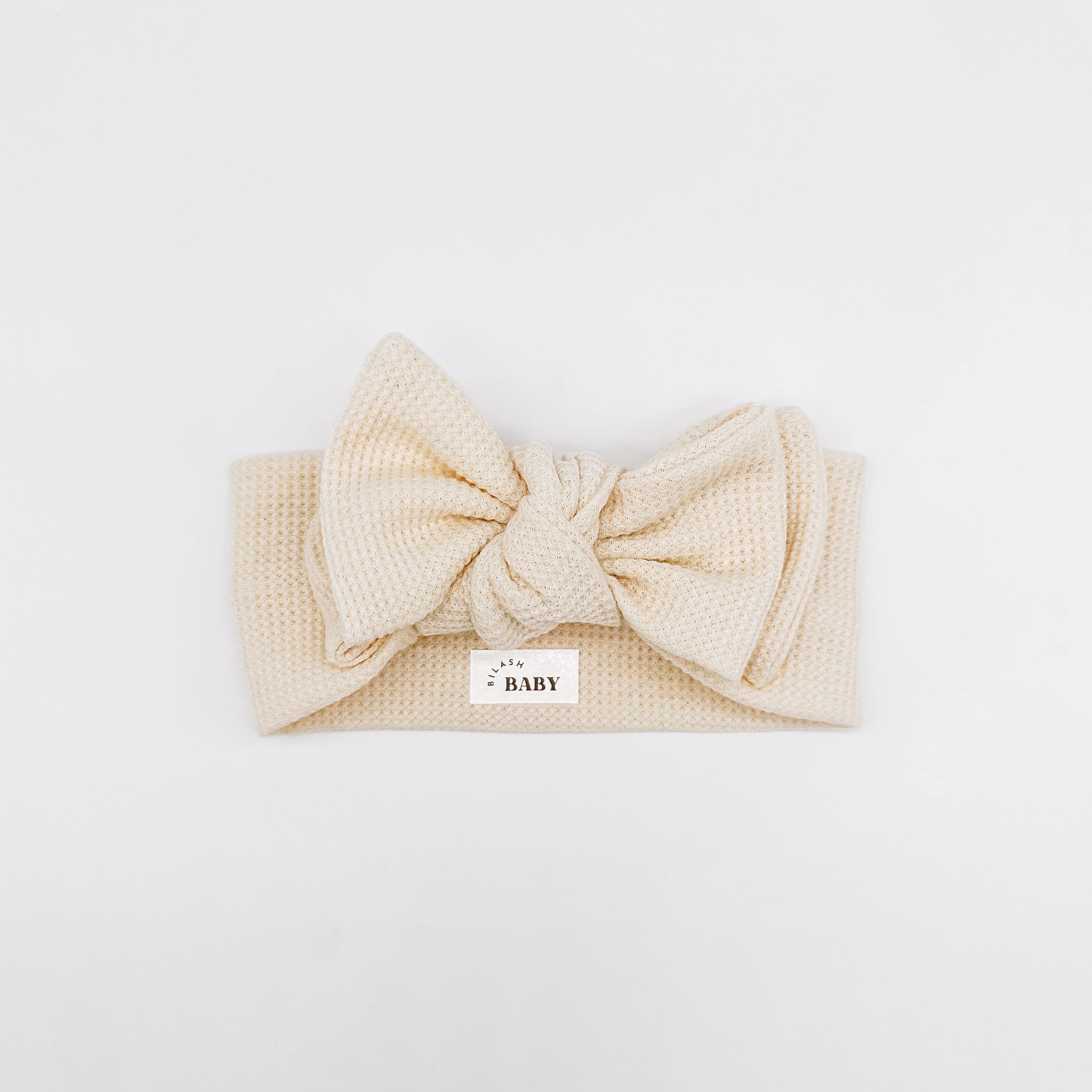 Adaline Oversized Bow Headband Cream | Handmade Bows