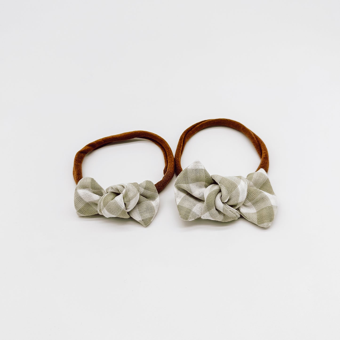 Grace Gingham Knot Hair Bows | Handmade Bows