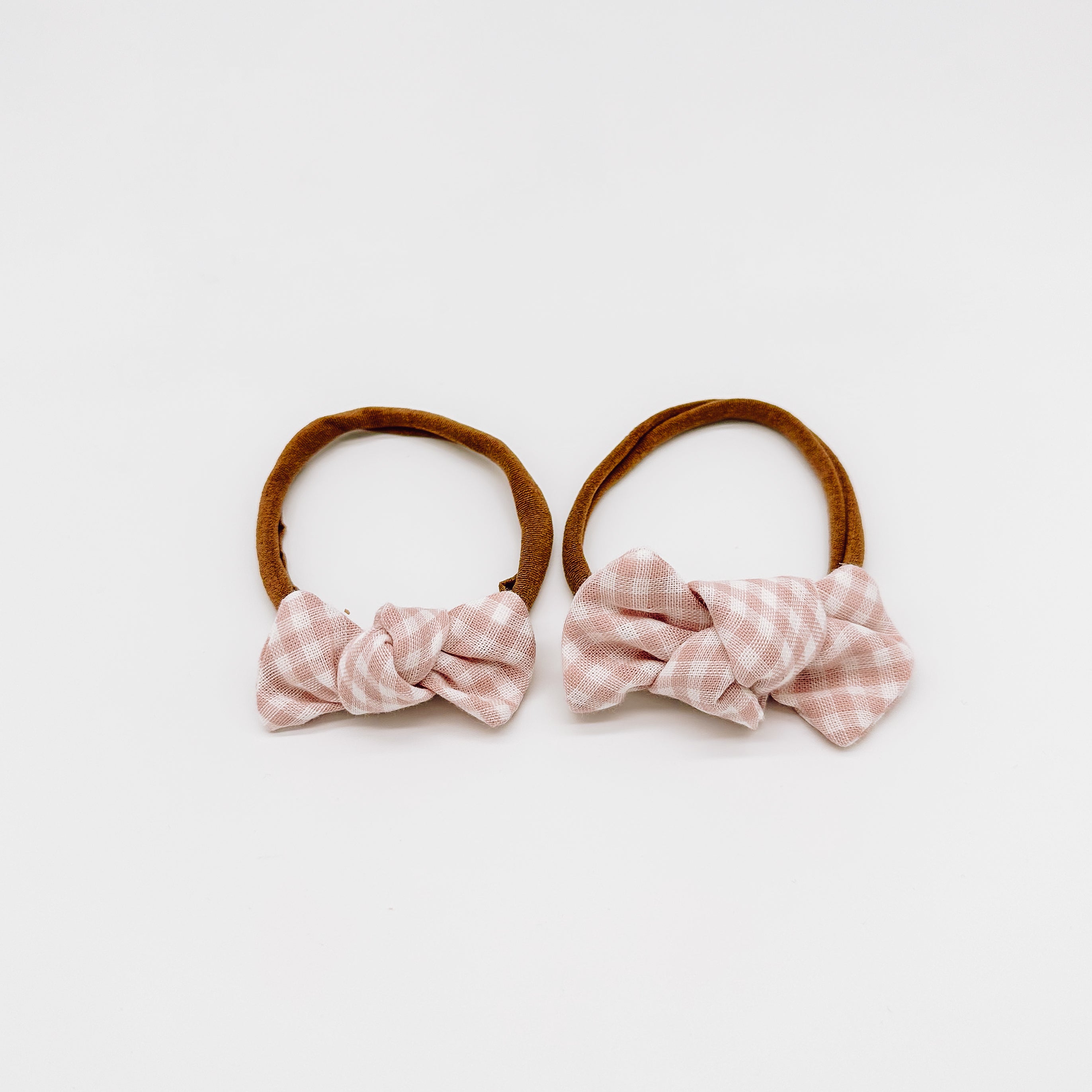 Grace Small Gingham Knot Bow | Handmade Bows