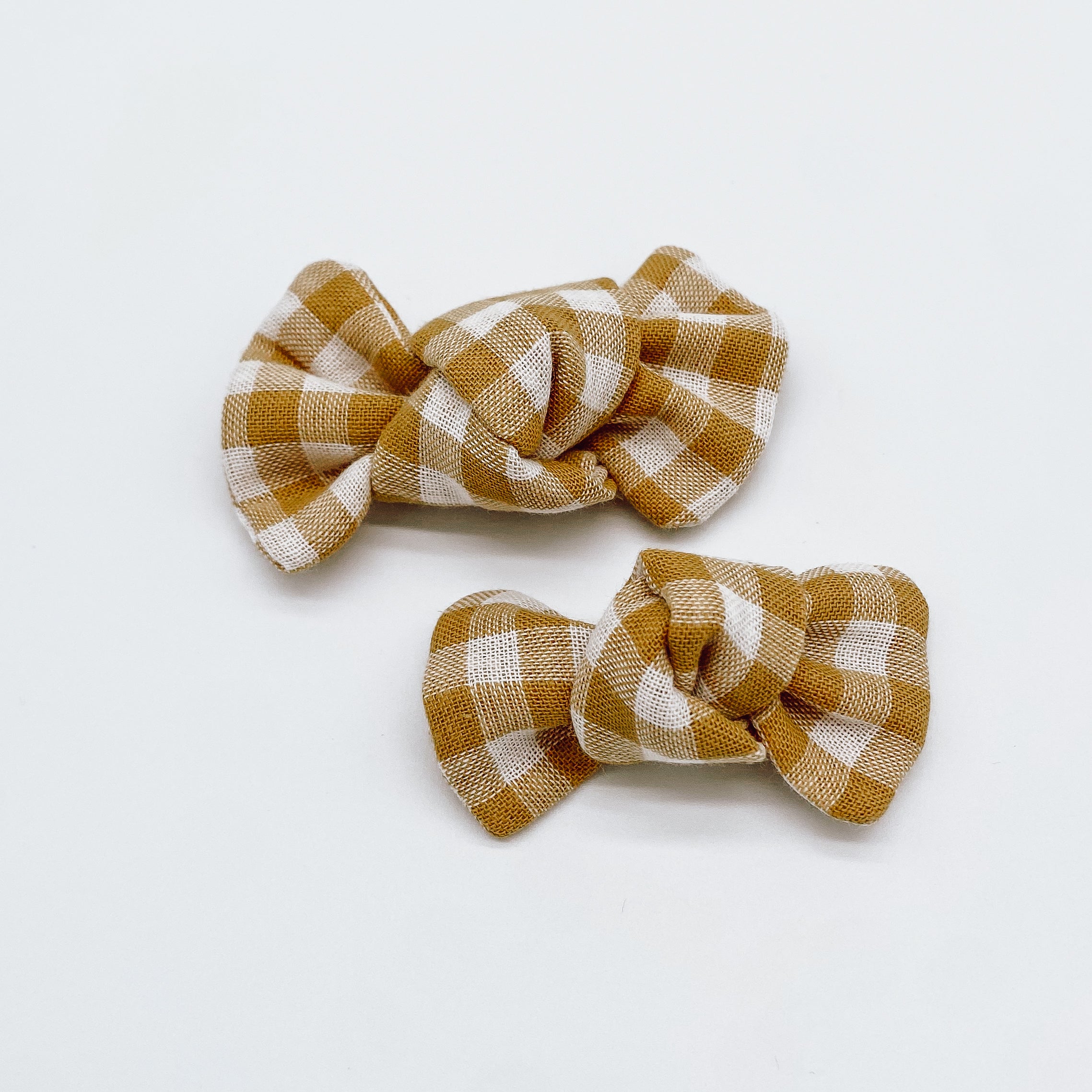 Grace Gingham Knot Hair Bows | Handmade Bows