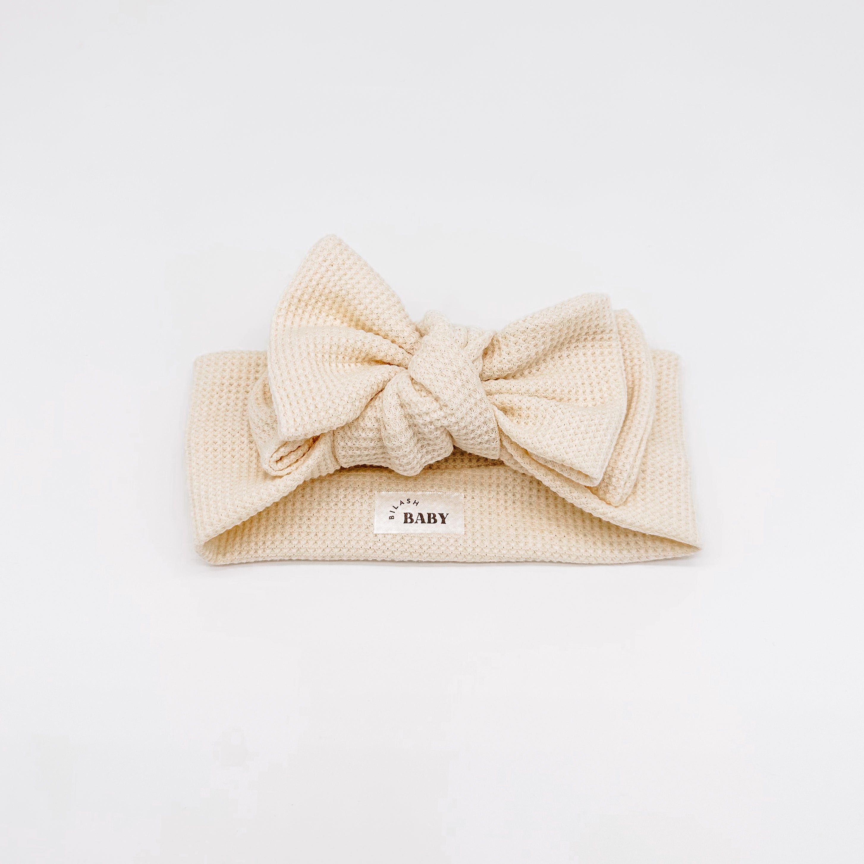 Adaline Oversized Bow Headband Cream | Handmade Bows