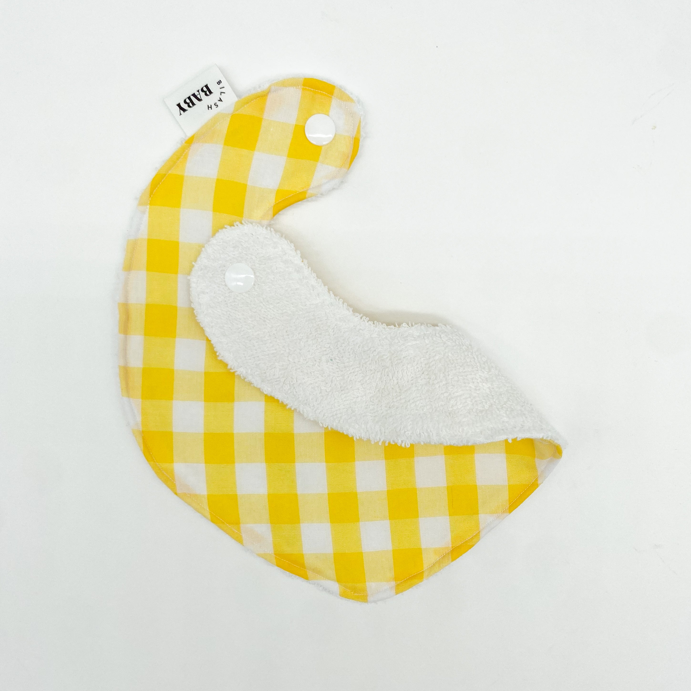 Sunshine Yellow Gingham Bib | Handmade Bib