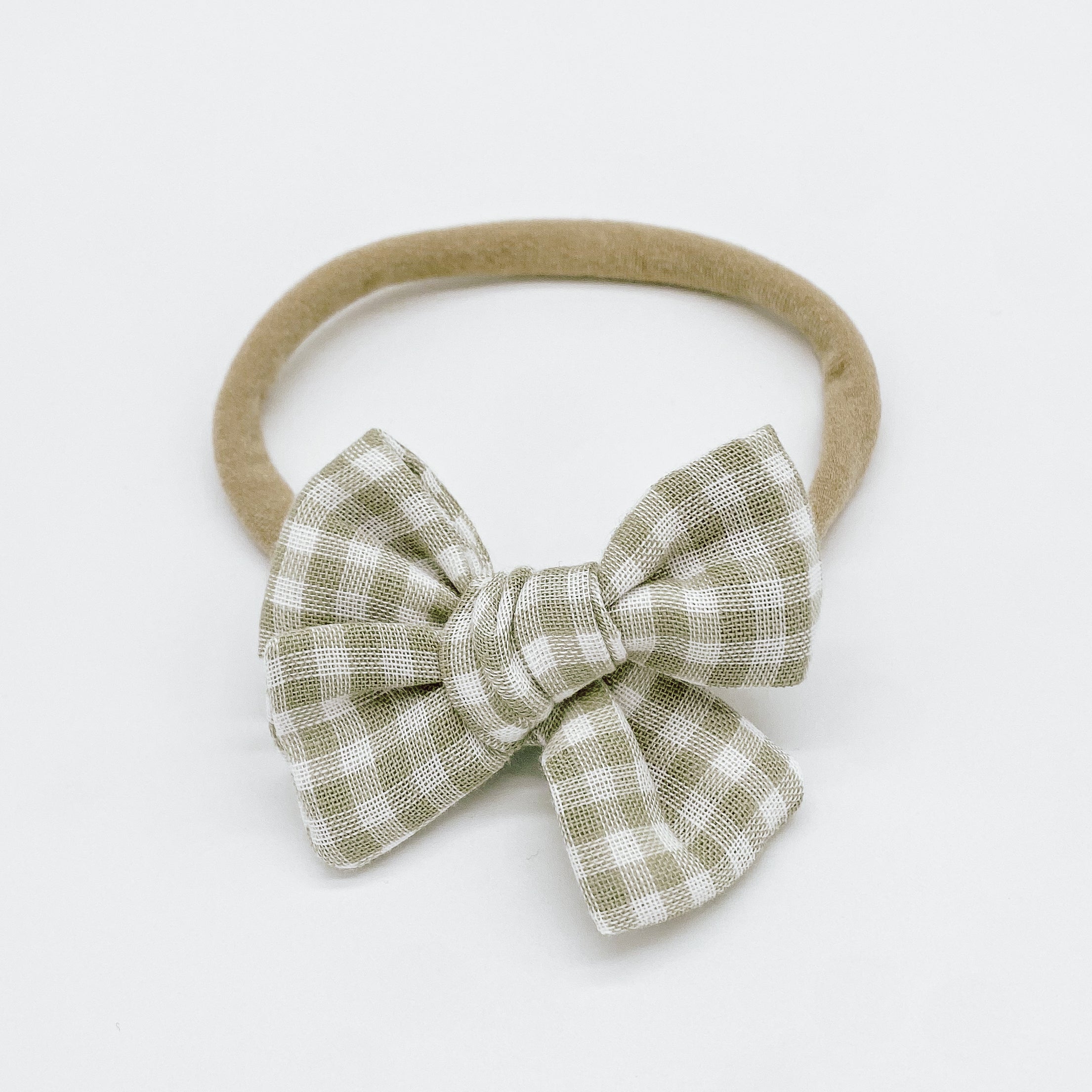 Grace Small Gingham Hair Bows | Handmade Bows