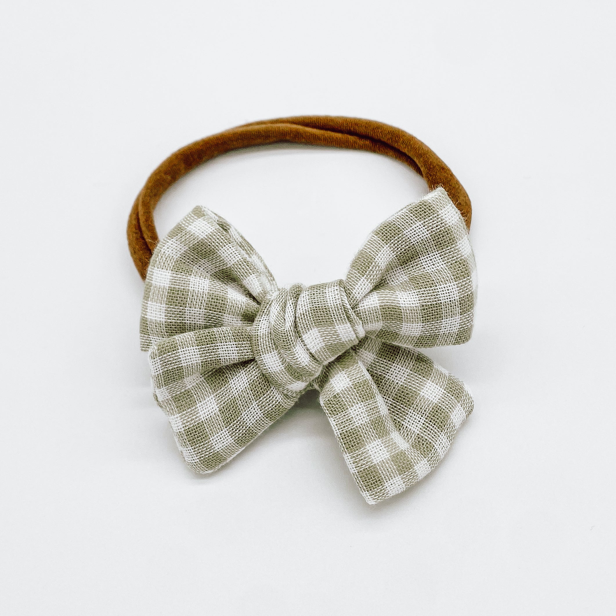 Grace Small Gingham Hair Bows | Handmade Bows