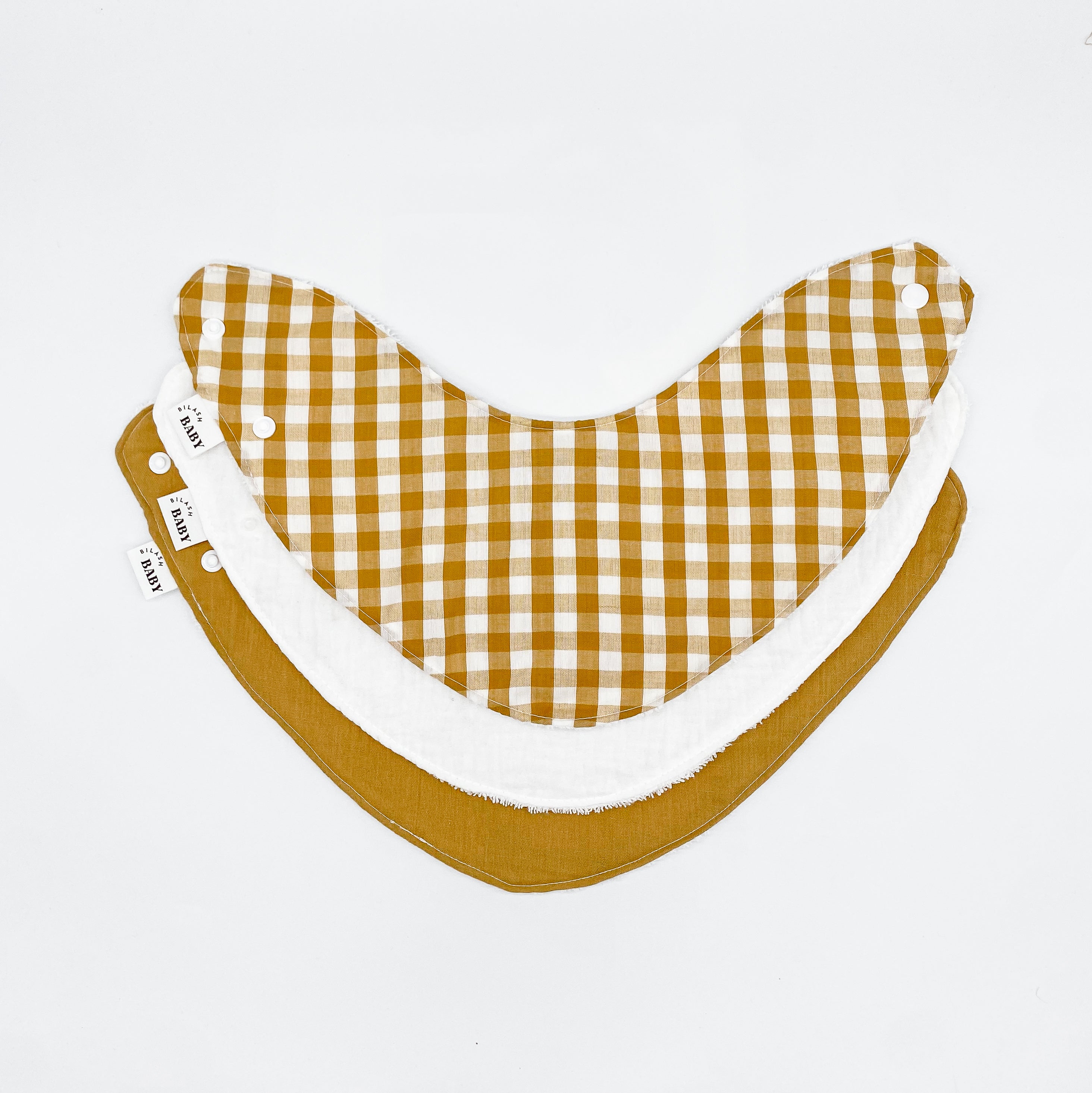 Neutral Grow Bibs Set | Handmade Bibs