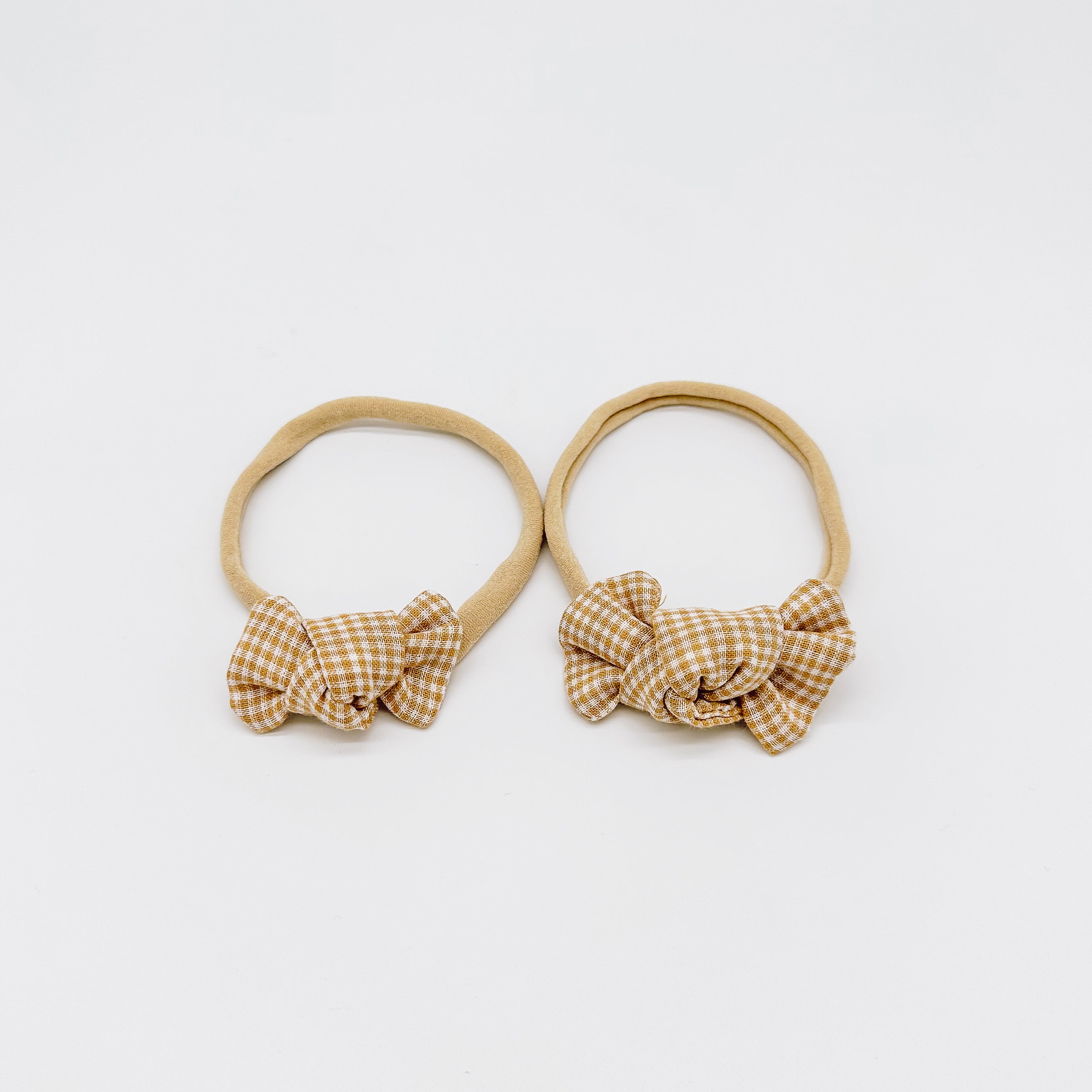 Grace Small Gingham Knot Bow | Handmade Bows