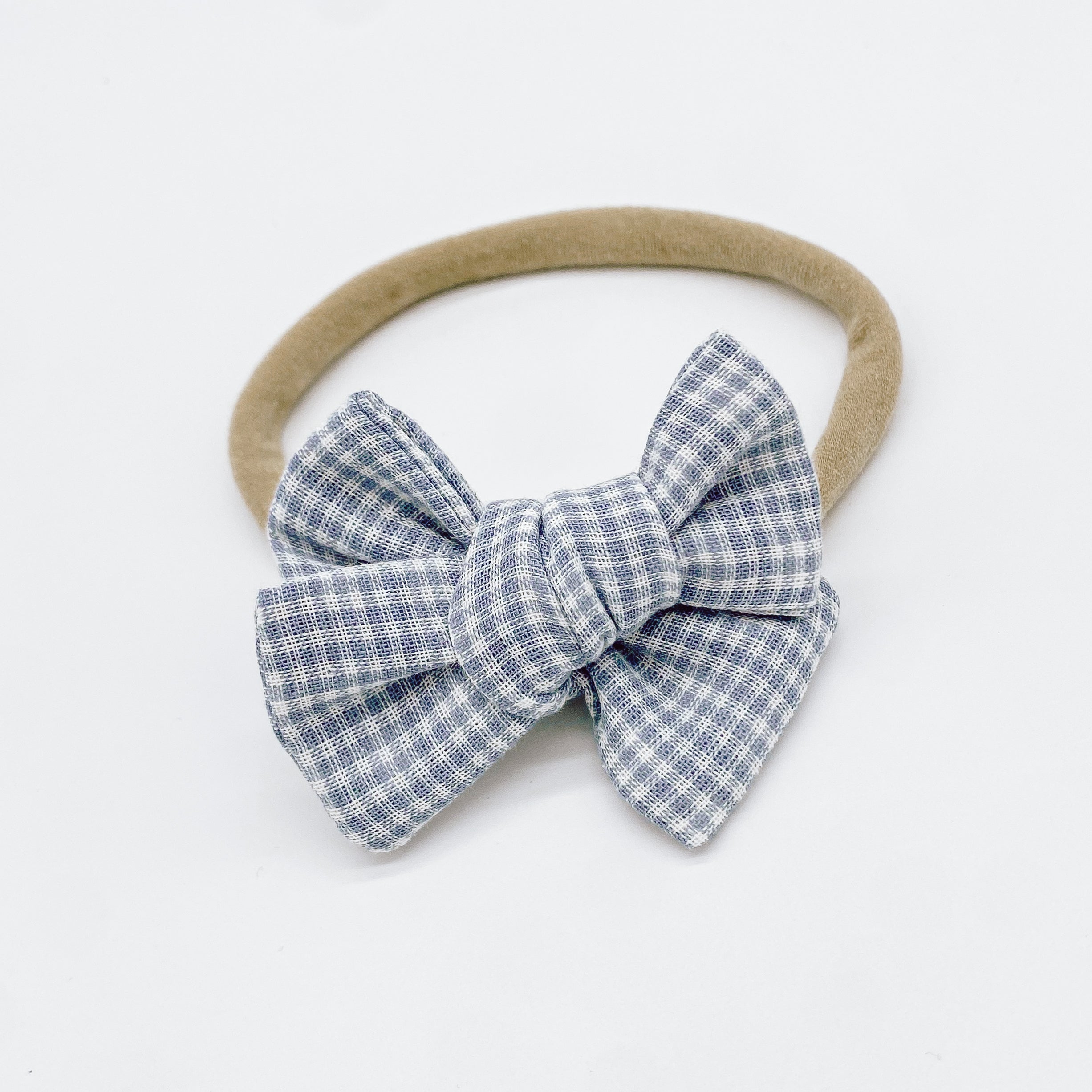 Grace Small Gingham Hair Bows | Handmade Bows