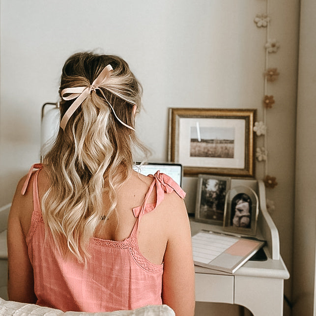 Lucy Ribbon Bow | Handmade Hair Clips