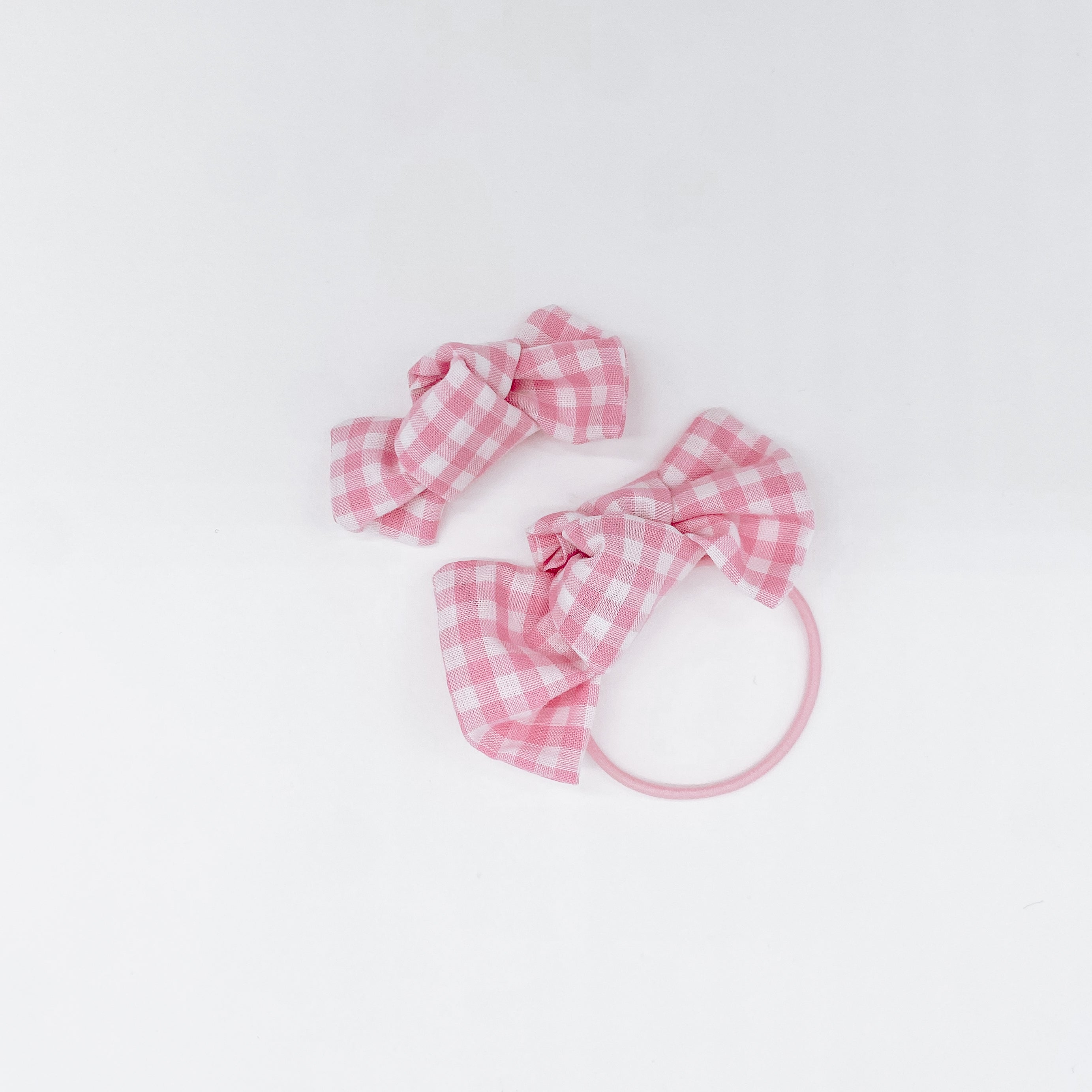 Gingham Knot Bow | Handmade Bows