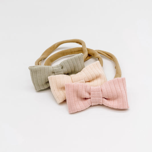 Oakley Mini Bow Nylon Headband | Handmade Bows