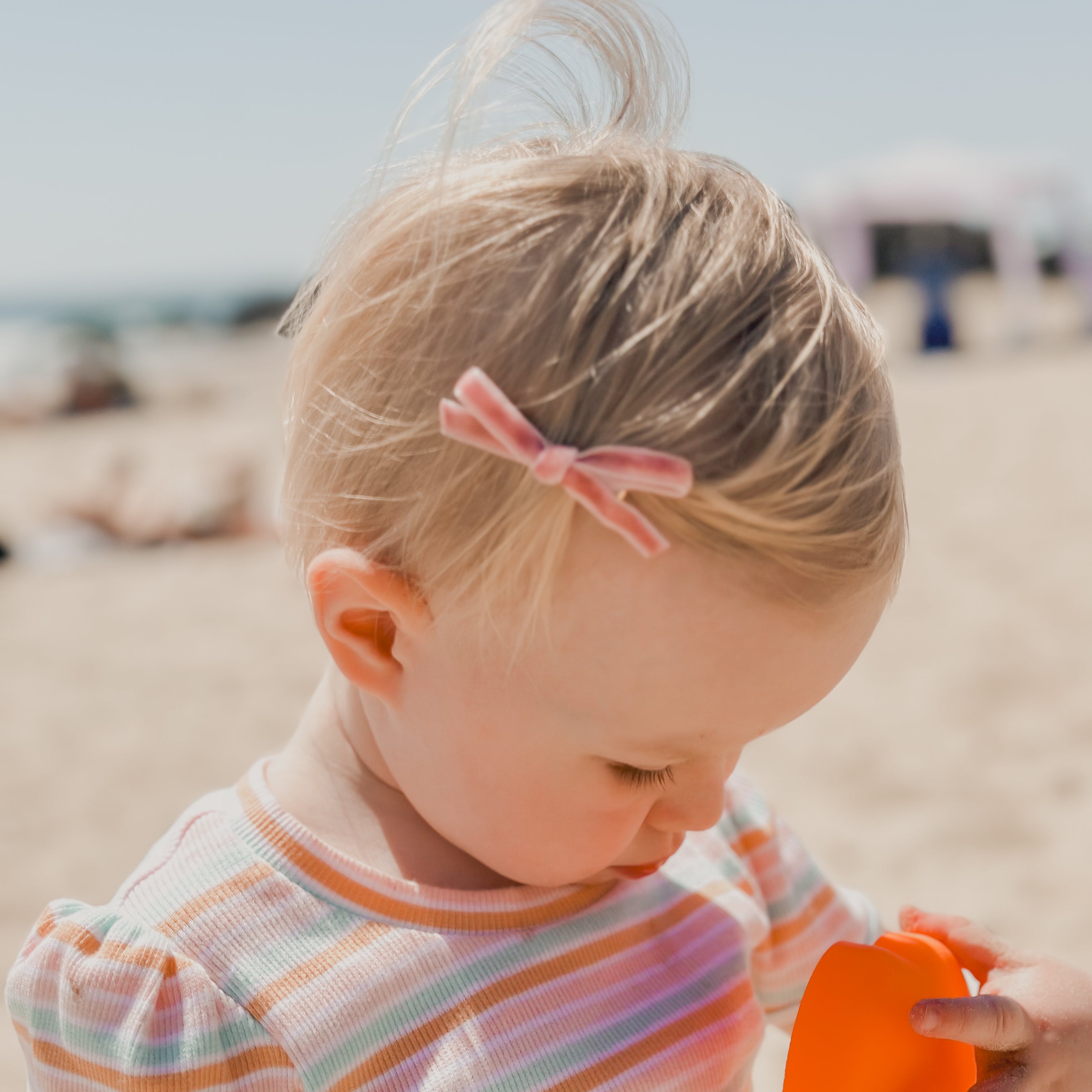 Petite Velvet Hair Bows | Handmade Hair Clips