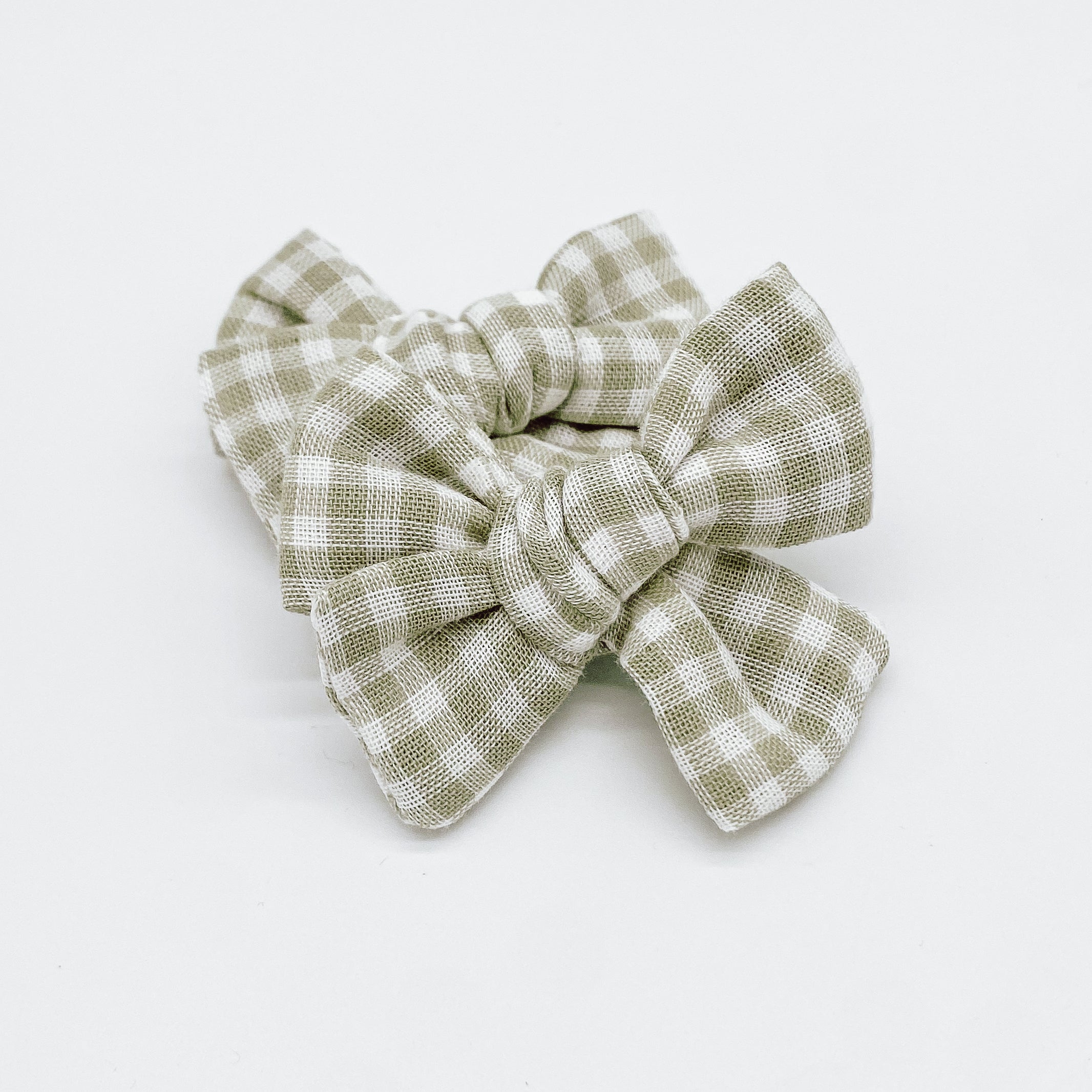 Grace Small Gingham Hair Bows | Handmade Bows