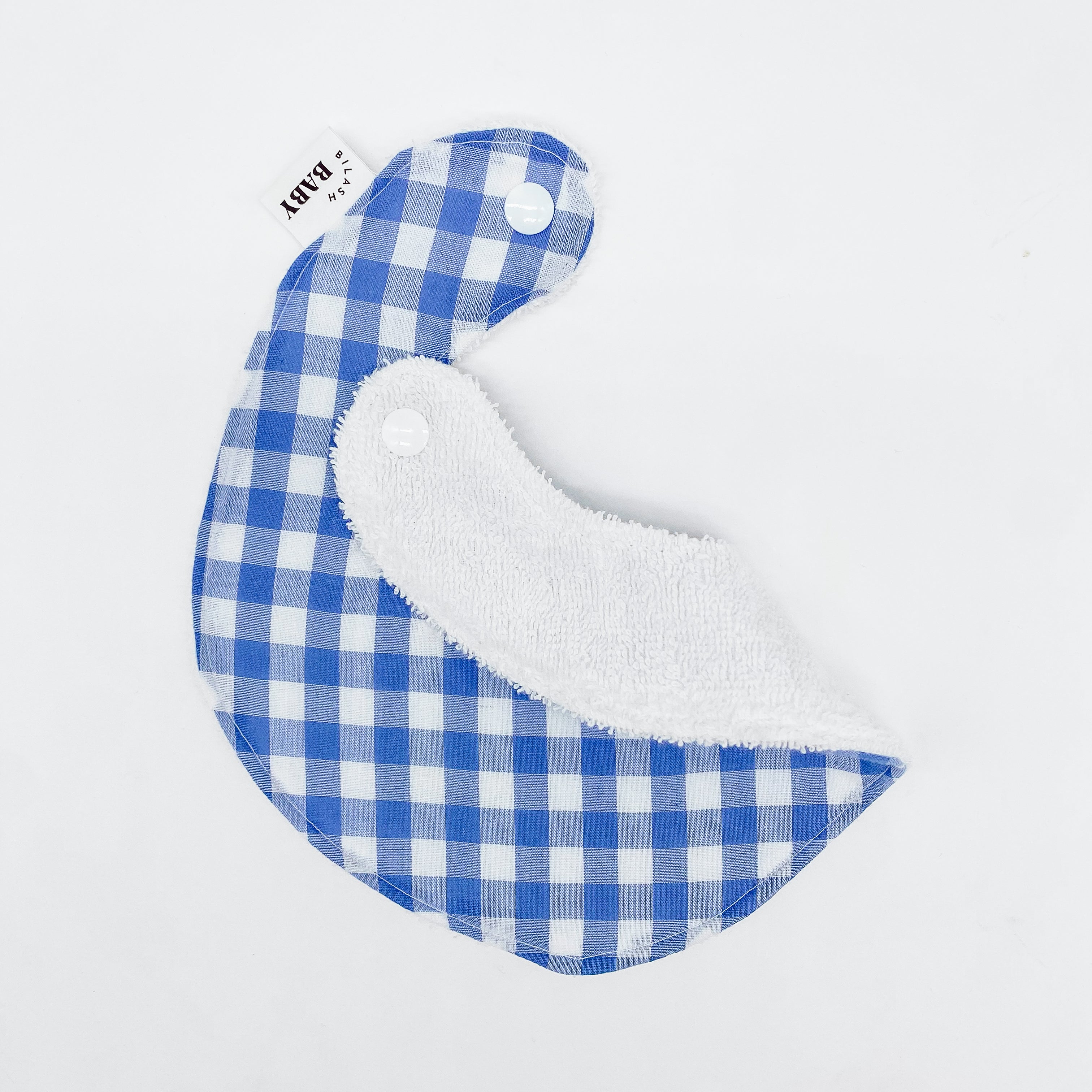 Blue Gingham Bib | Handmade Bib