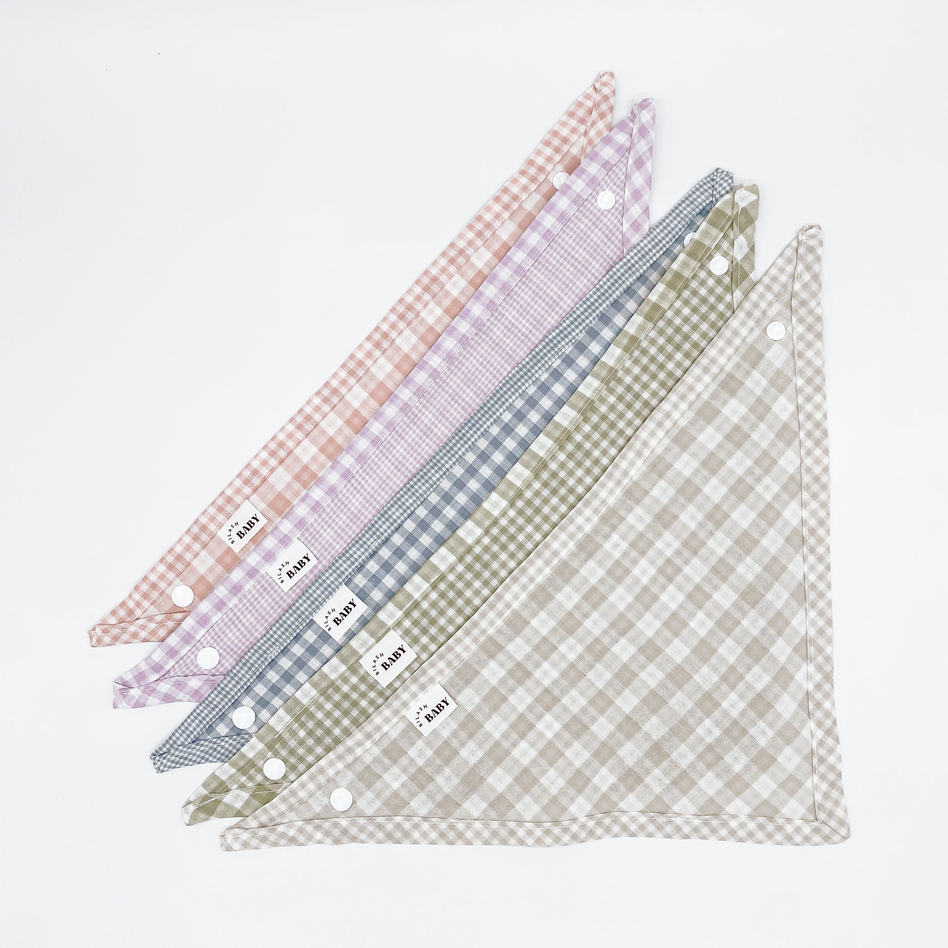 Grace Gingham Bandana Bibs | Handmade Bibs