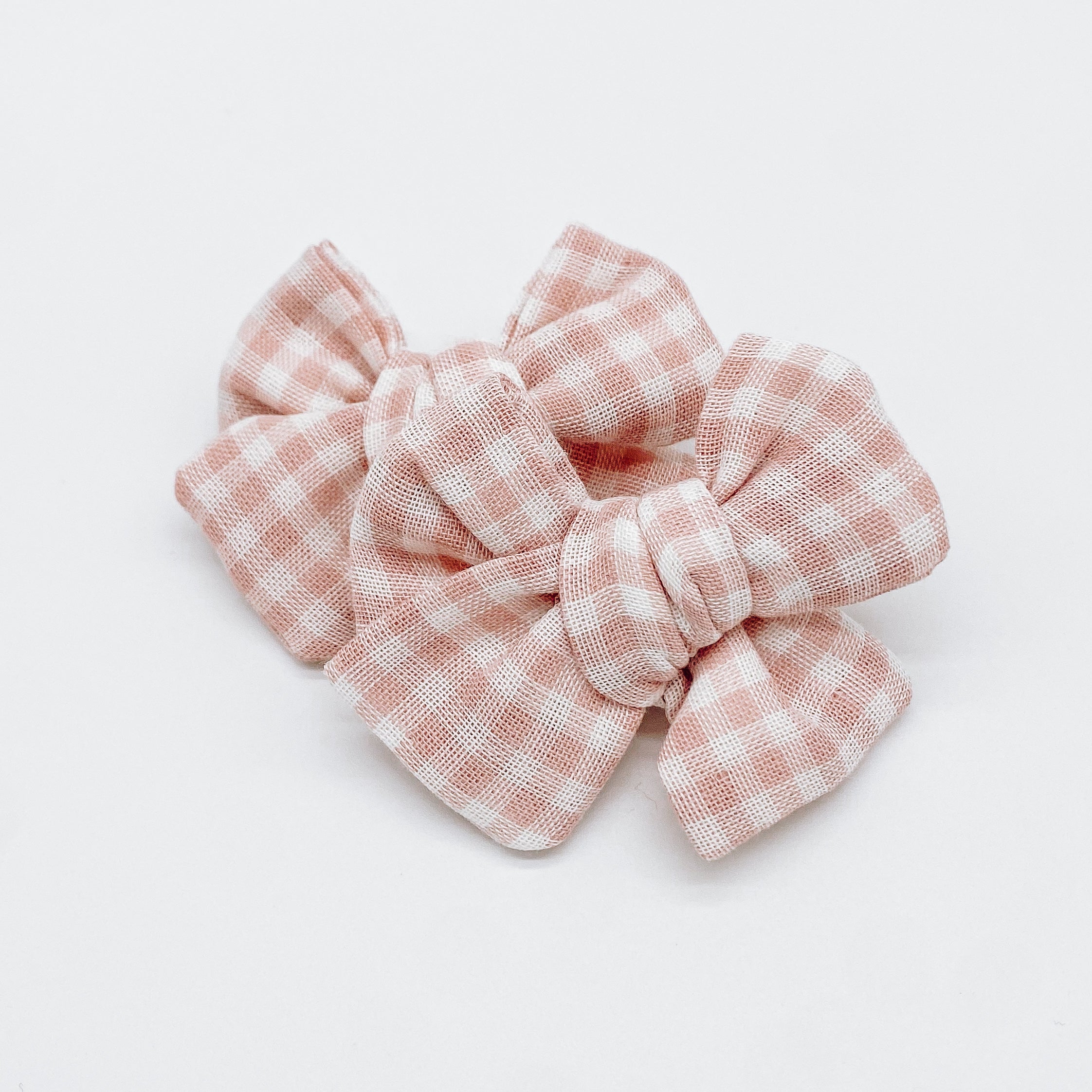 Grace Small Gingham Hair Bows | Handmade Bows