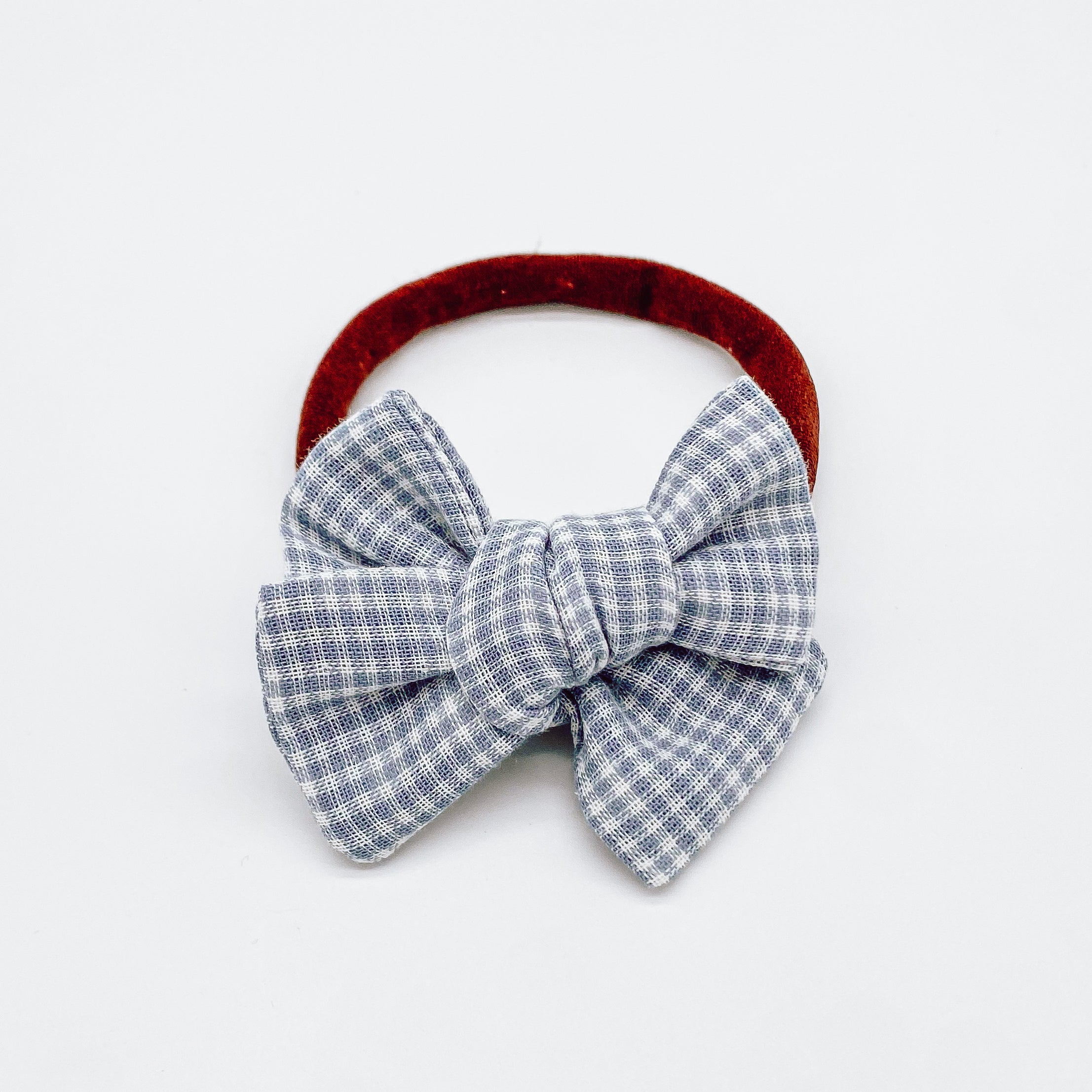 Grace Small Gingham Hair Bows | Handmade Bows