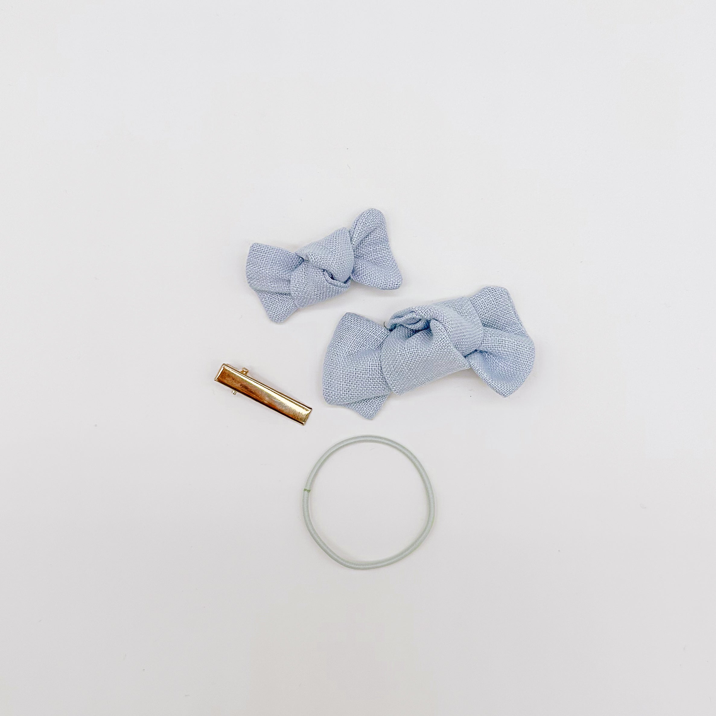 Linen Knot Hair Bows Hairbands/Clips | Handmade Bows