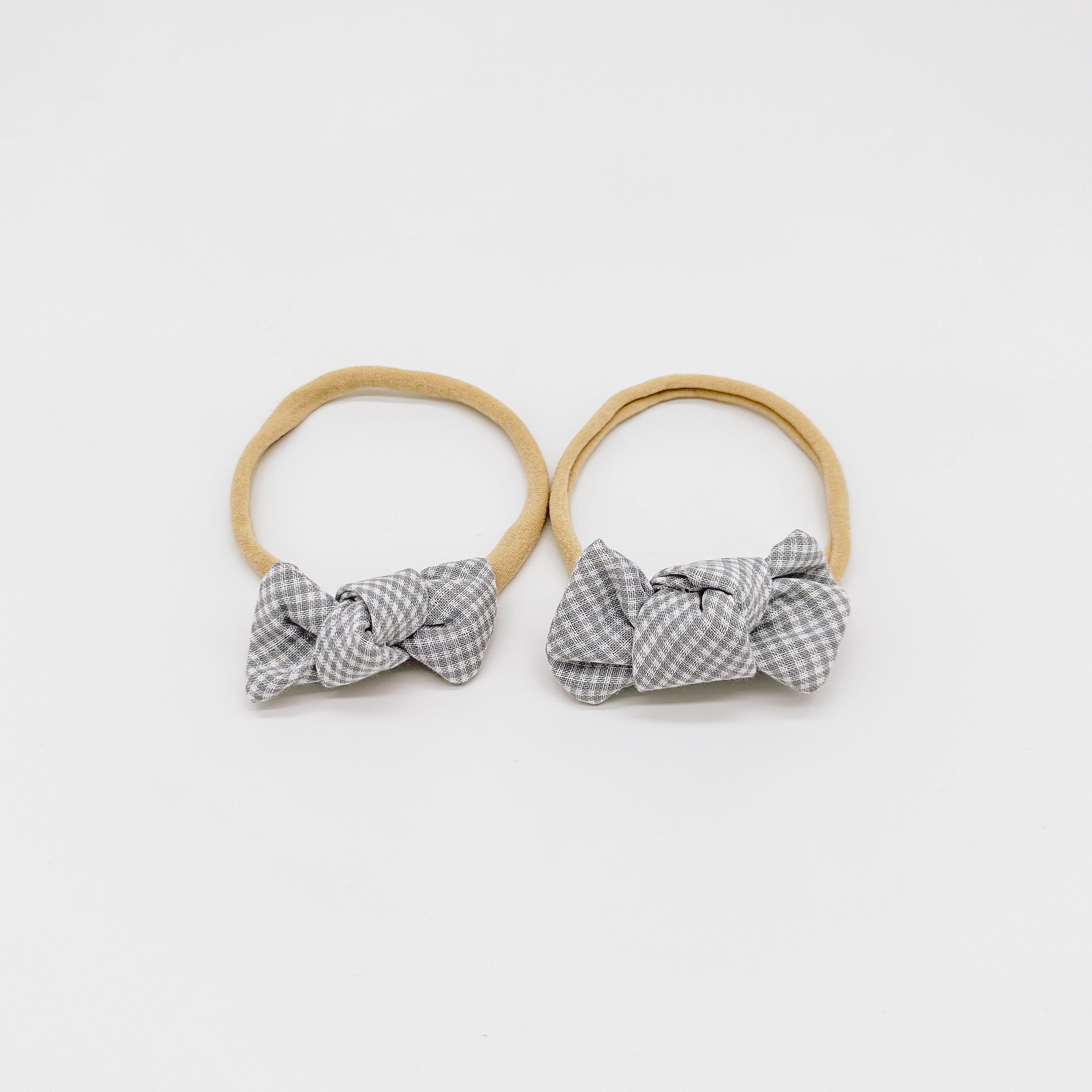 Grace Small Gingham Knot Bow | Handmade Bows