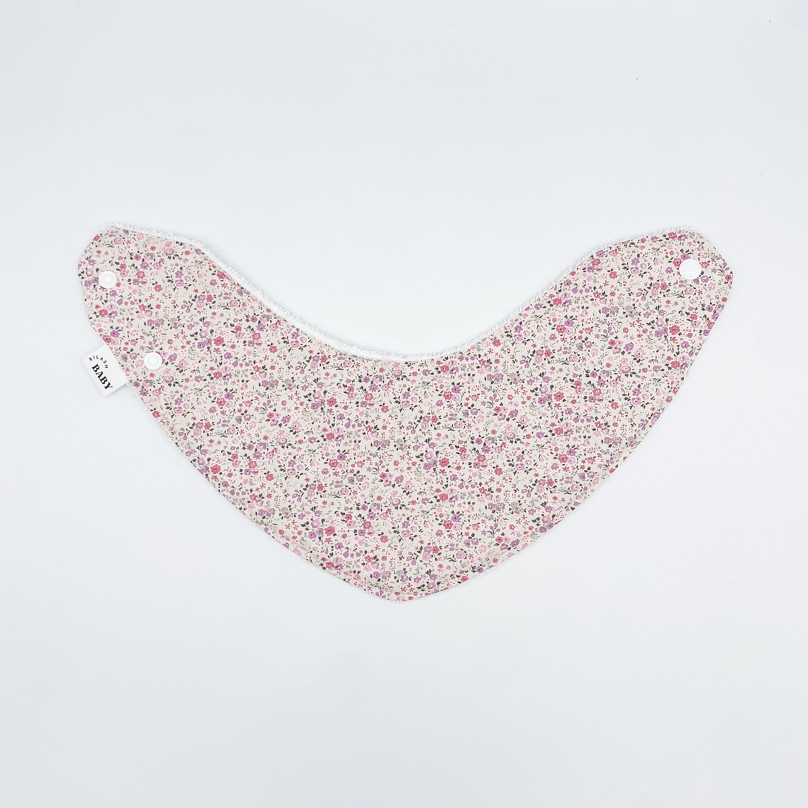 Ditsy Pink Floral Grow Bib | Handmade Bib