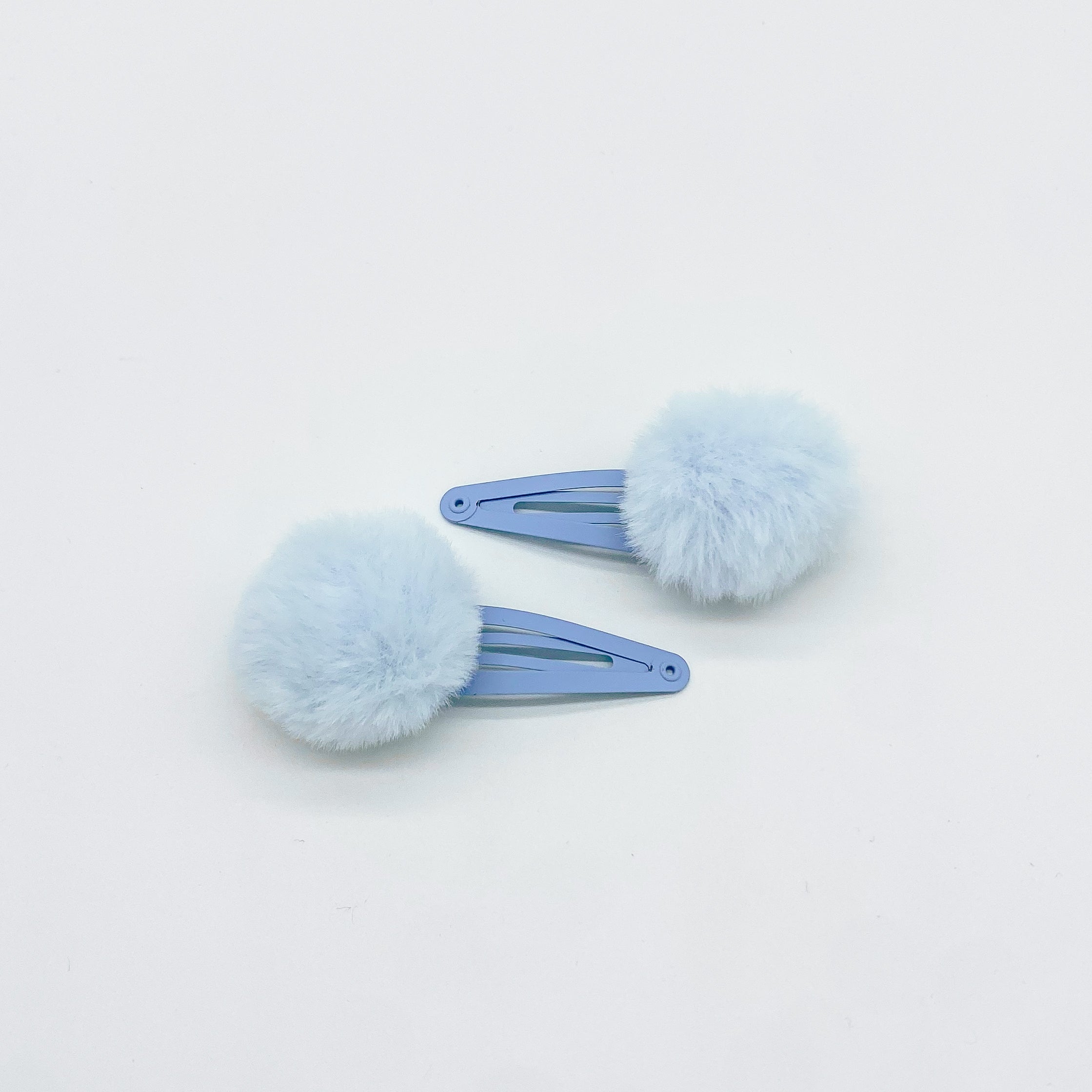 Faux Fur Pom-Pom Hair Clip | Handmade Hair Clips