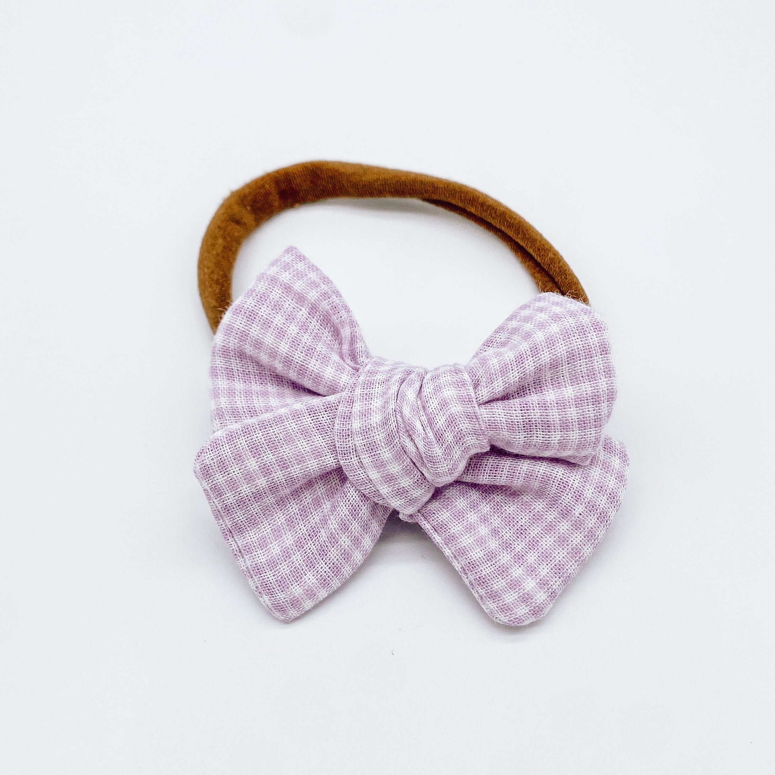 Grace Small Gingham Hair Bows | Handmade Bows