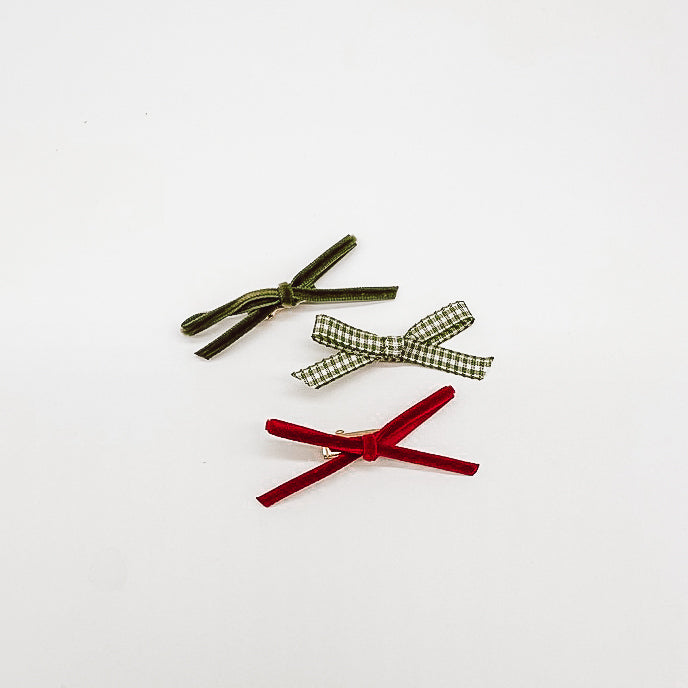 Set of 3 Christmas Hair Clips | Handmade Hair Clips