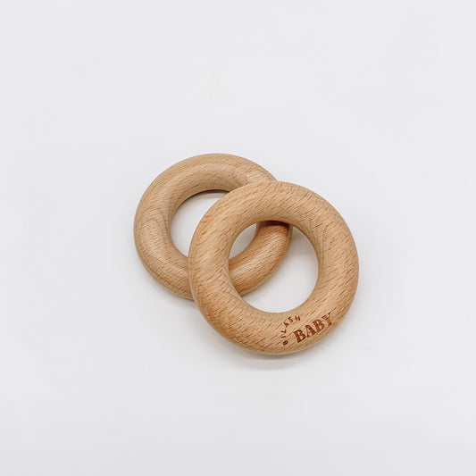 Certified Natural Beech Wood Teething Ring