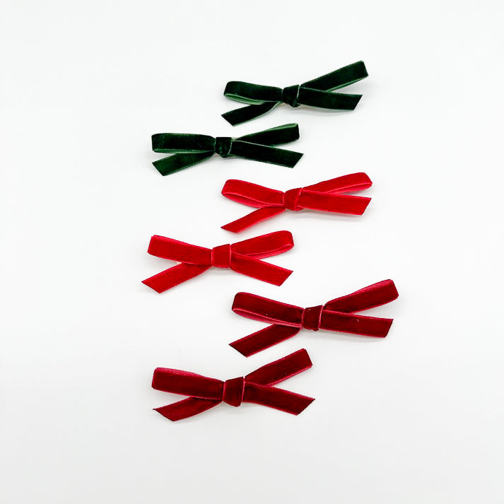 Maisy Midi Christmas Velvet Hair Clips