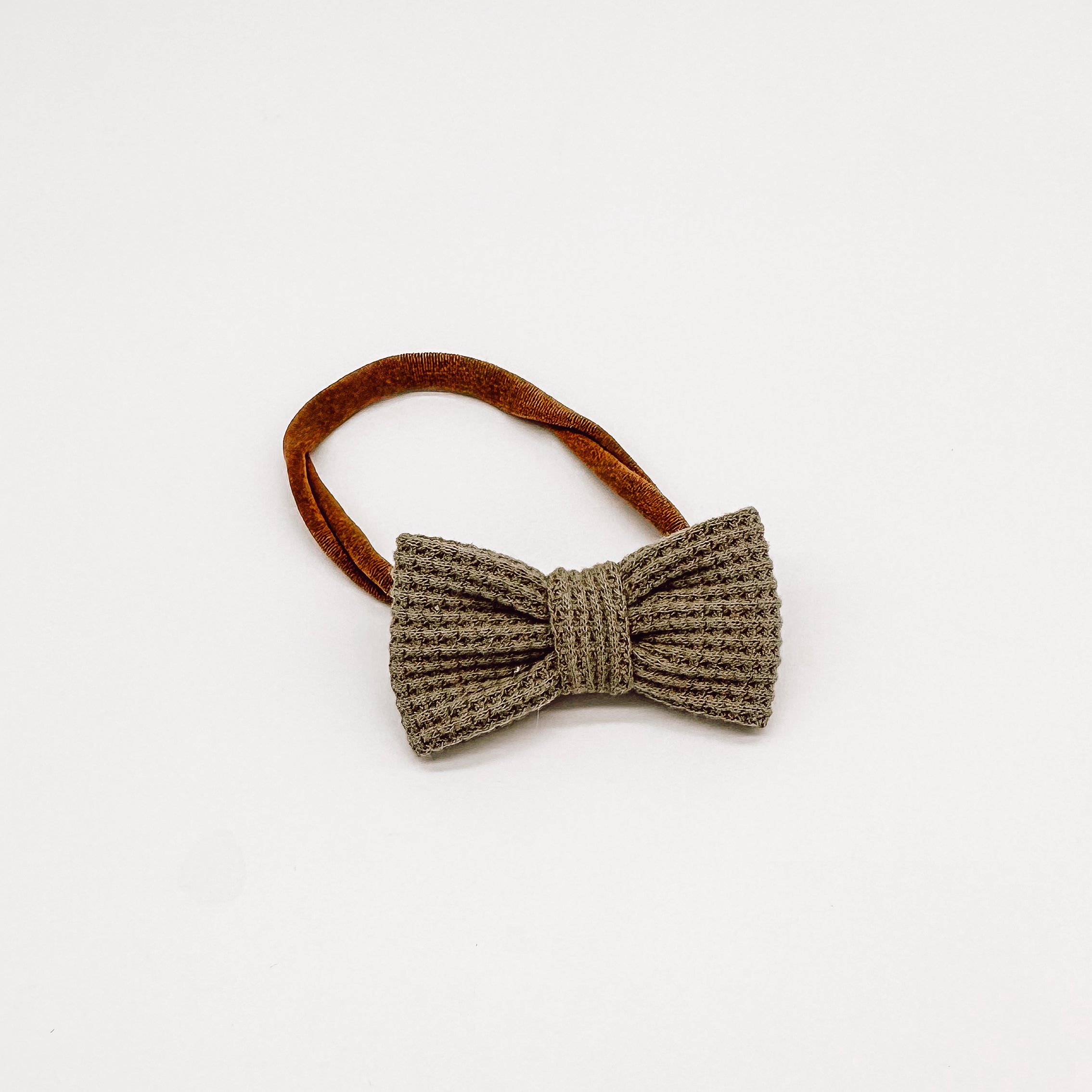 Adaline Mini Waffle Bow | Handmade Bows