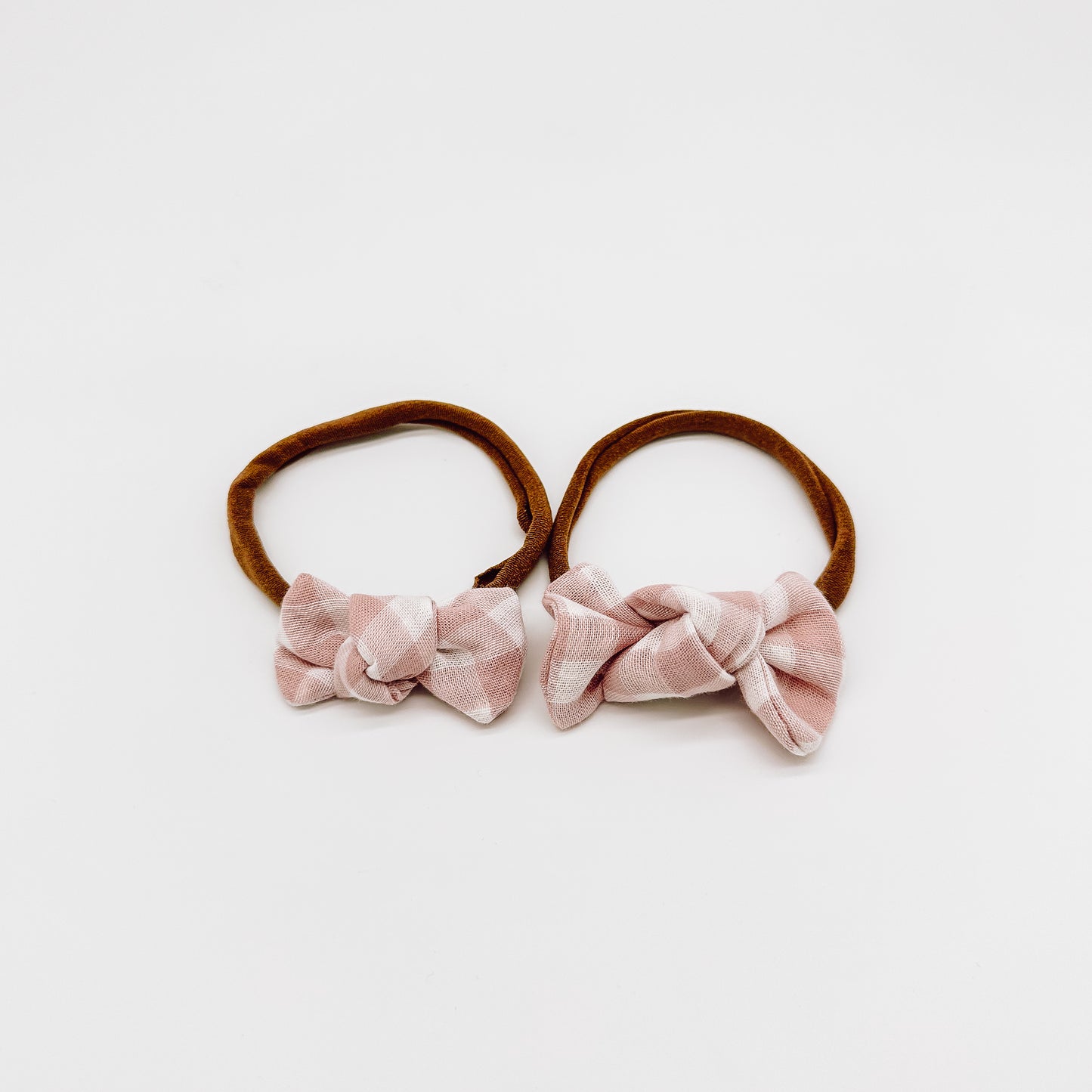 Grace Gingham Knot Hair Bows | Handmade Bows