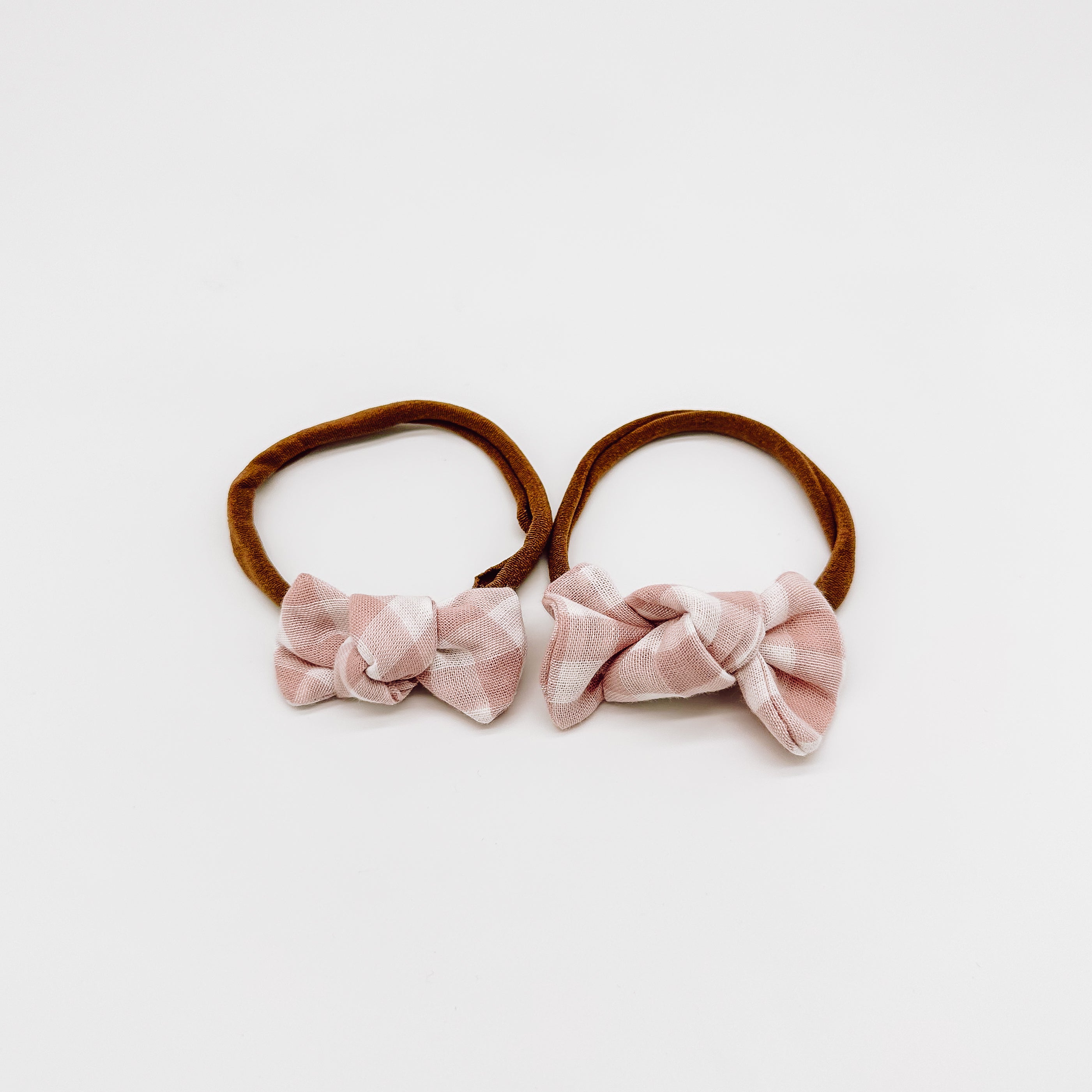 Grace Gingham Knot Hair Bows | Handmade Bows