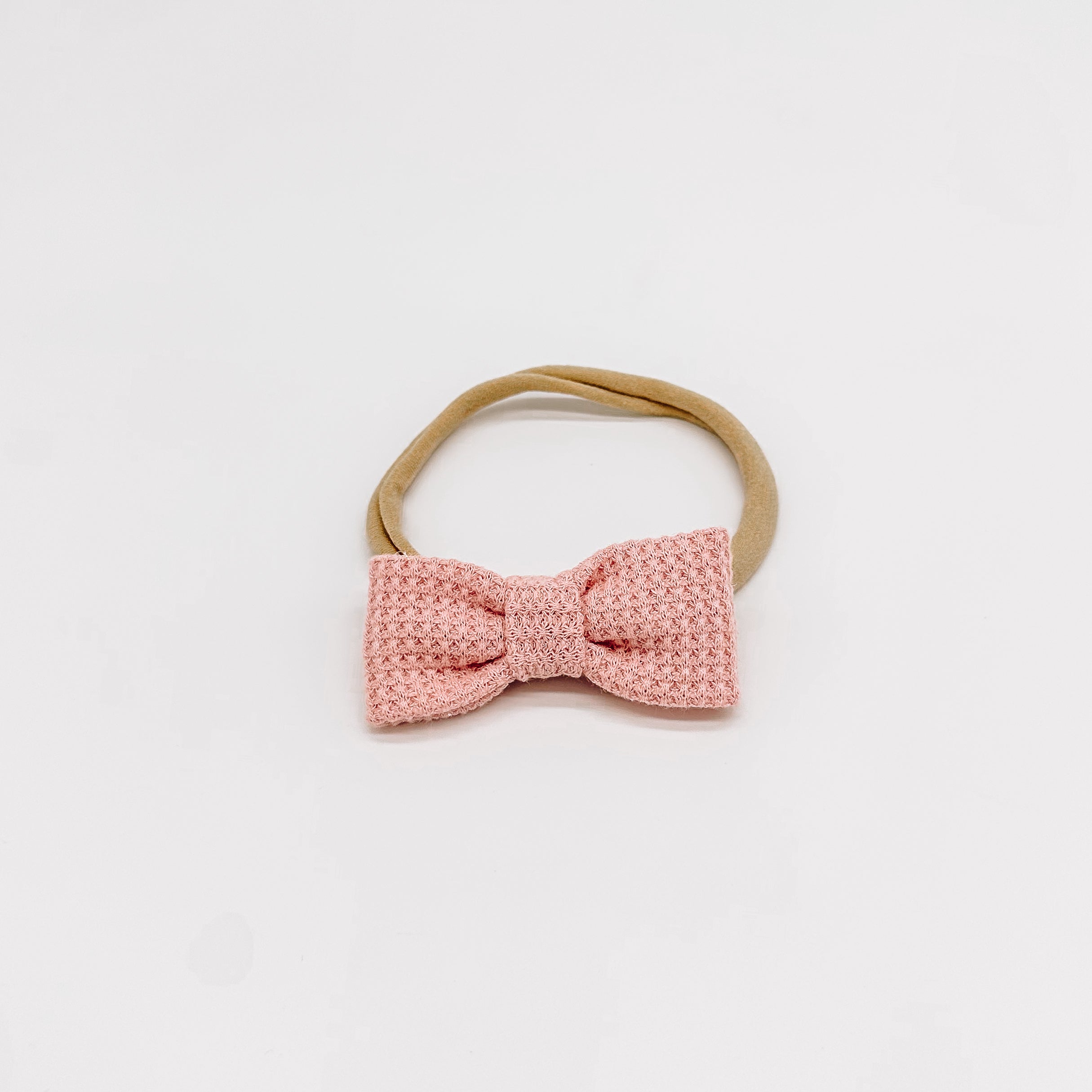 Adaline Mini Waffle Bow | Handmade Bows