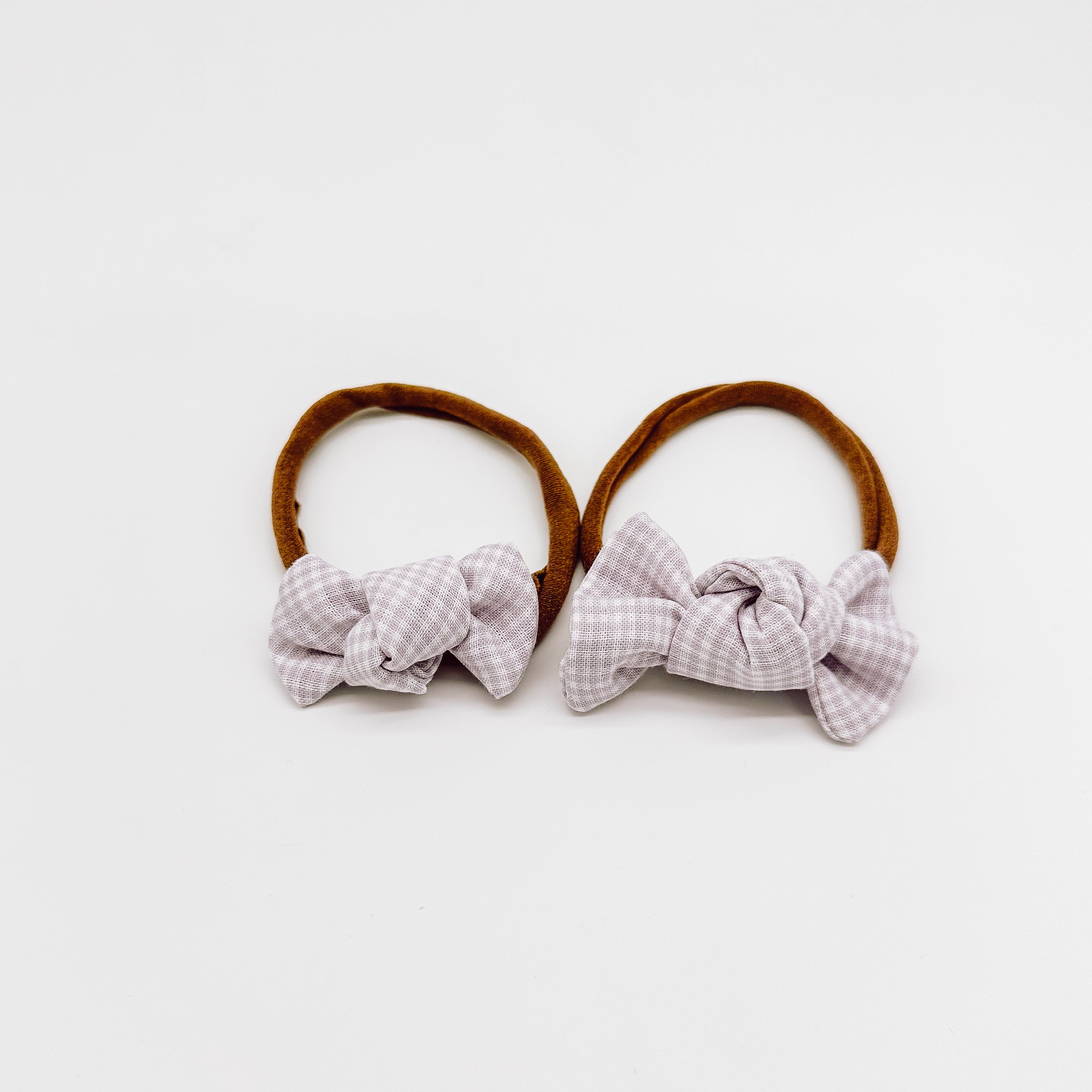 Grace Small Gingham Knot Bow | Handmade Bows