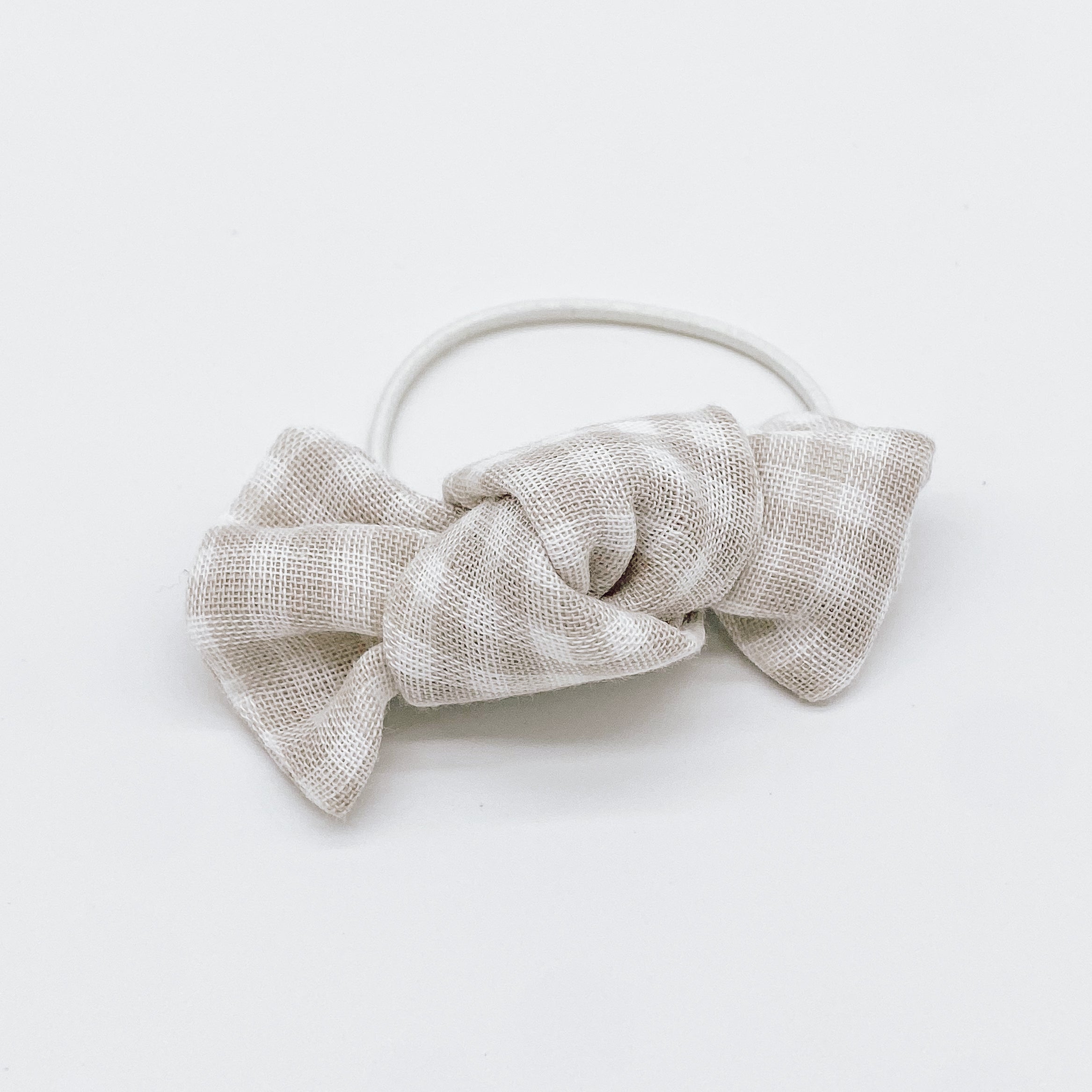 Grace Small Gingham Knot Bow | Handmade Bows