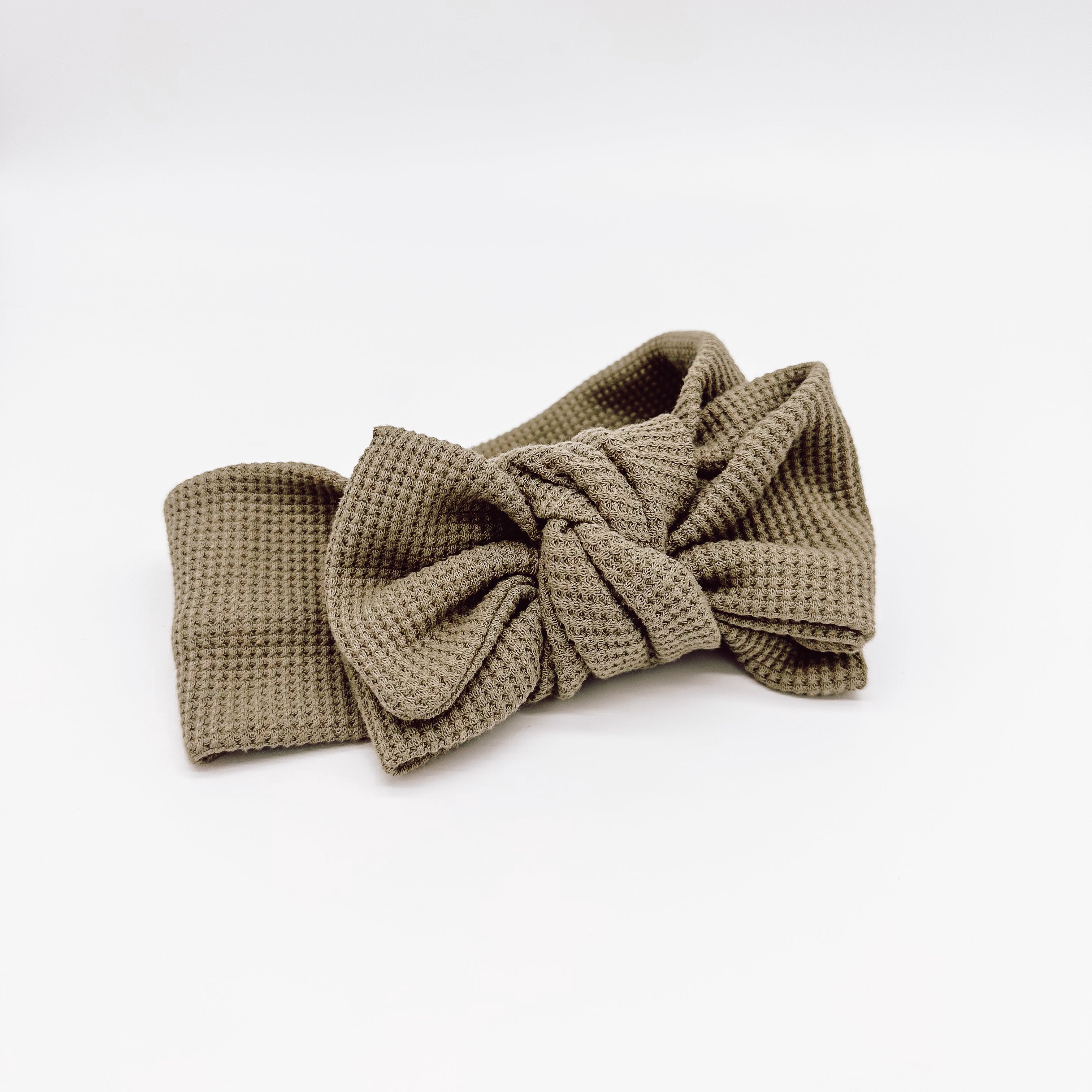 Adaline Oversized Bow Headband Olive | Handmade Headbands