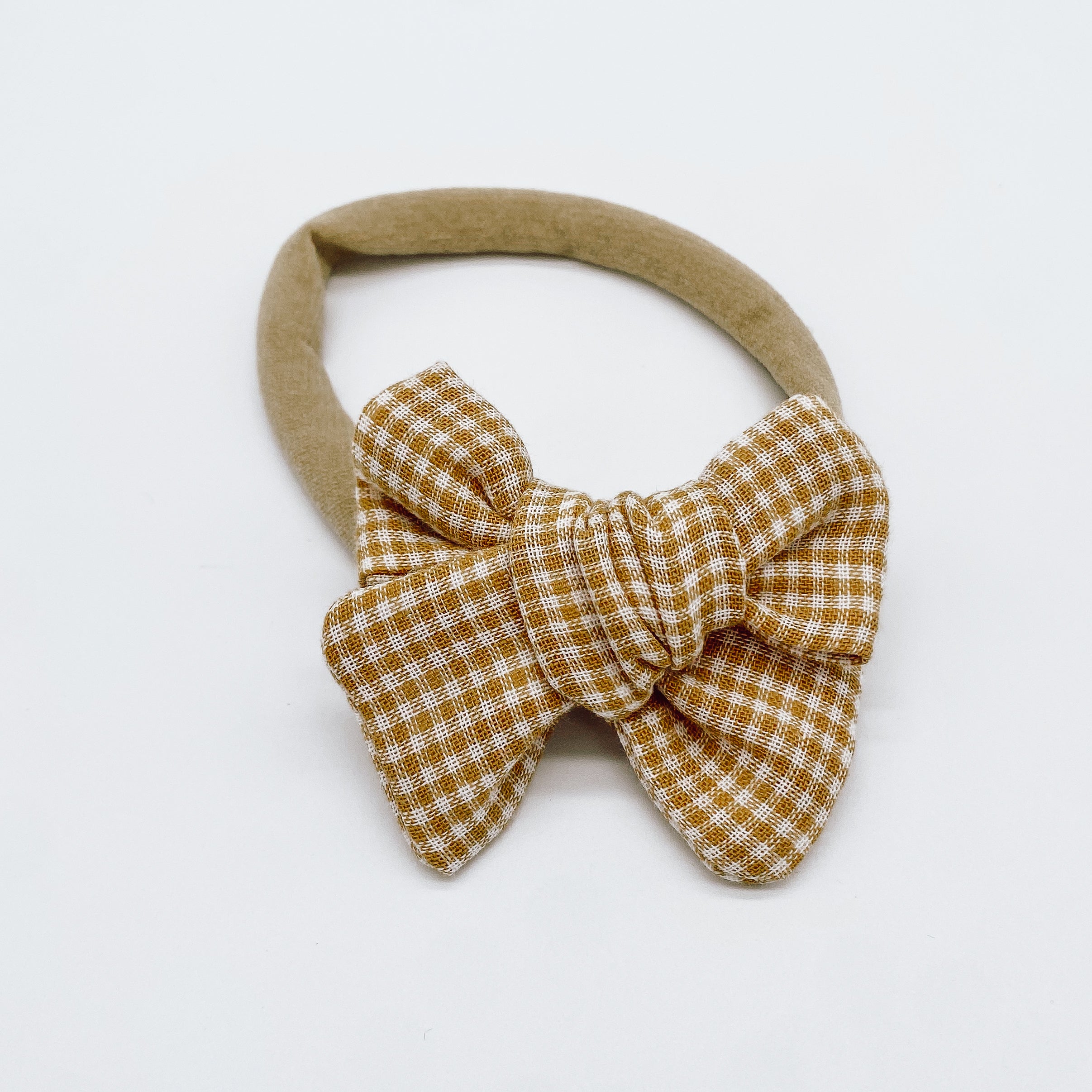 Grace Small Gingham Hair Bows | Handmade Bows